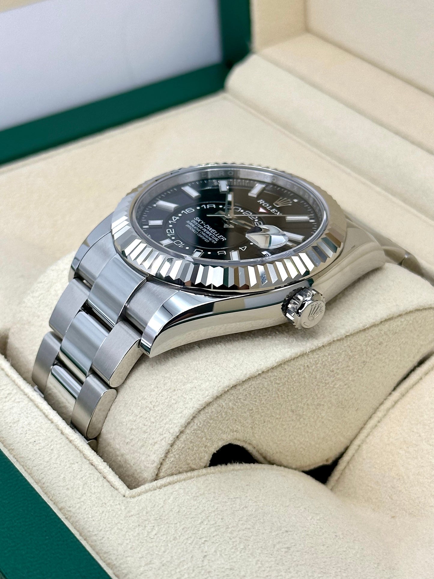 NEW 2024 Rolex Sky-Dweller 42mm Stainless Steel Oyster Black Dial - MyWatchLLC