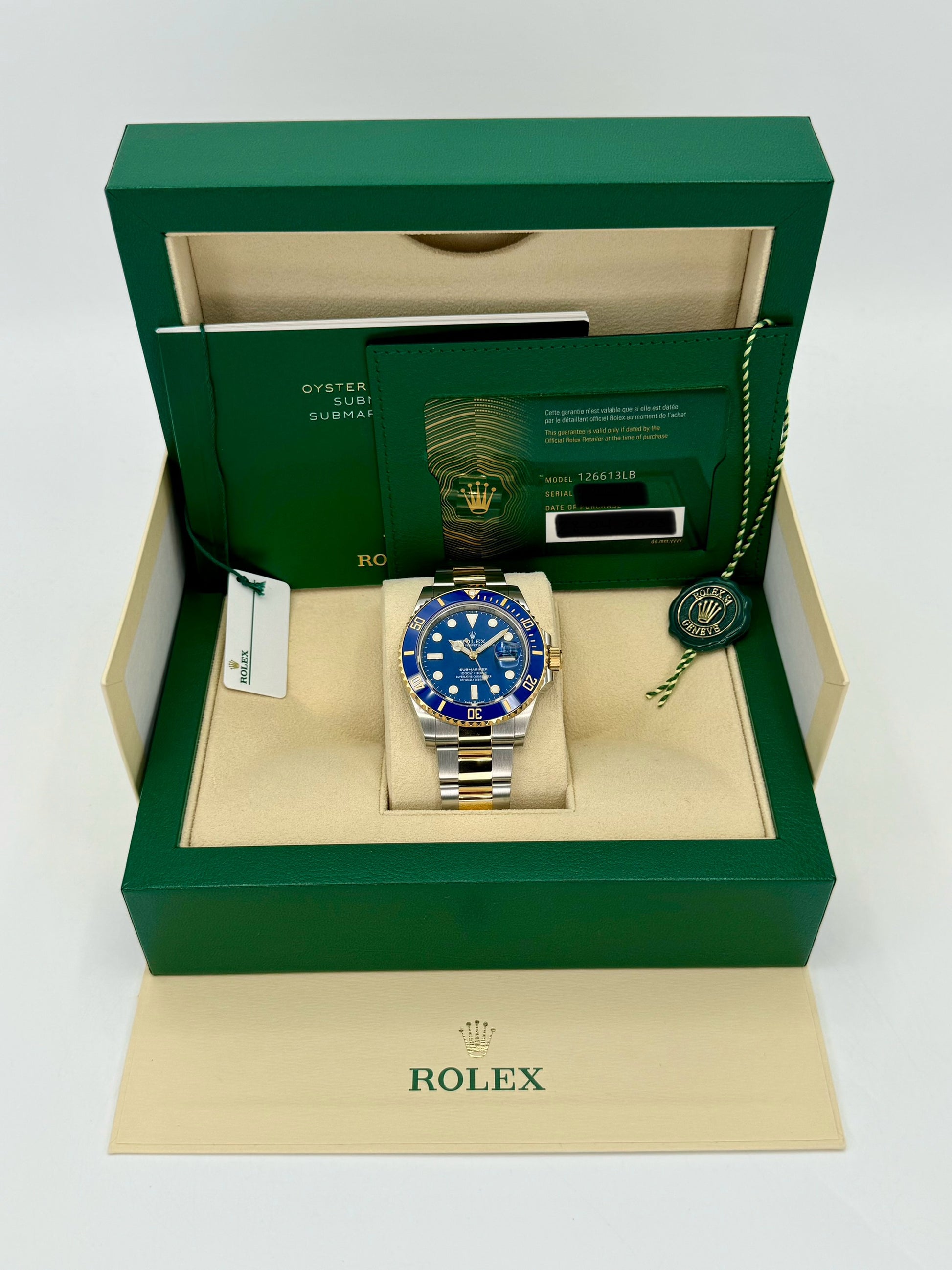 2023 Rolex Submariner Date 41mm 126613LB Two-Tone Blue Dial - MyWatchLLC