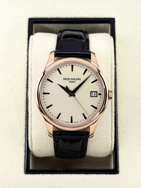 Patek Philippe Calatrava 39mm 5227R Rose Gold Ivory Dial