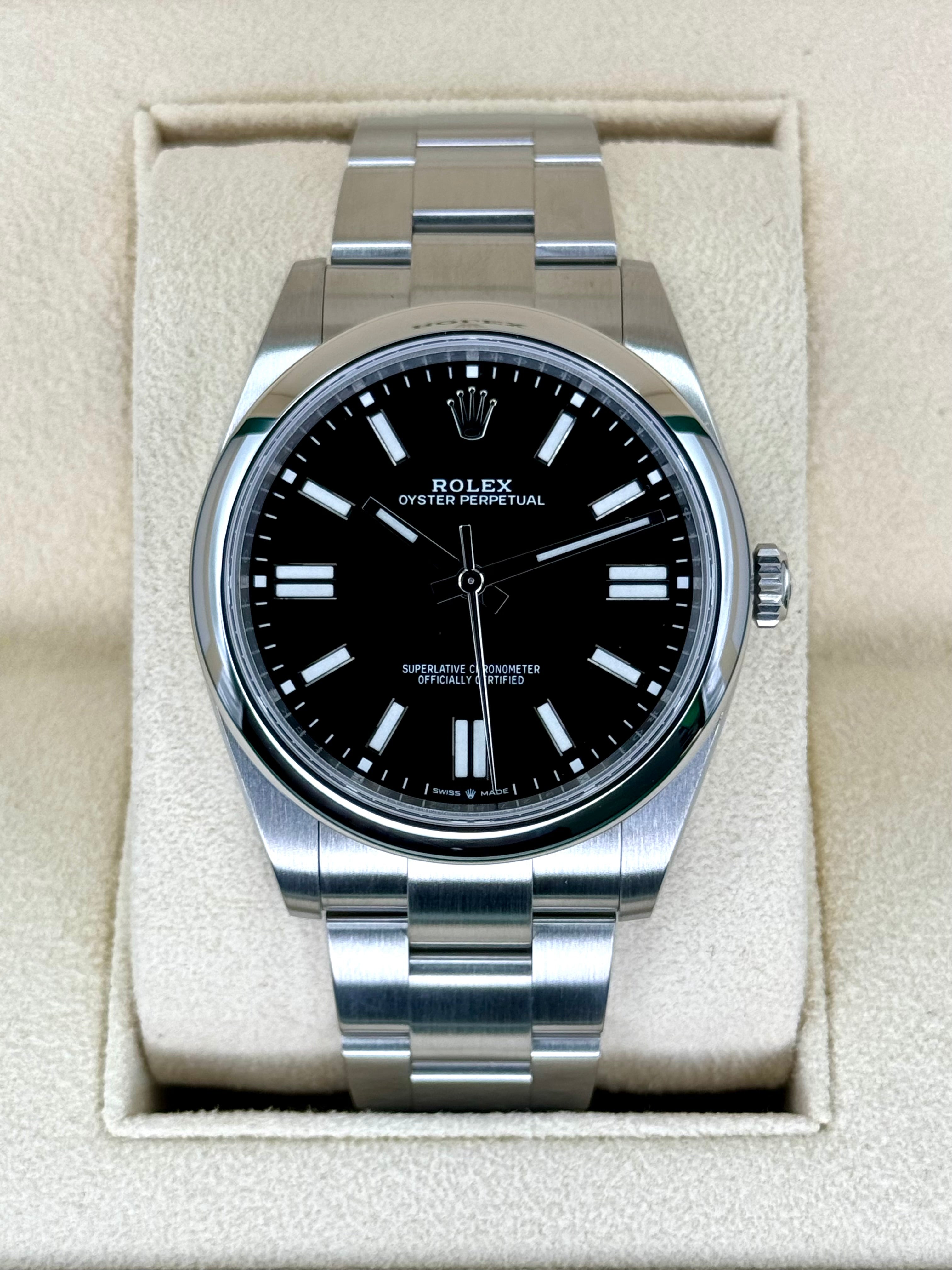 2023 Rolex Oyster Perpetual 41mm 124300 Black Dial | MyWatchLLC