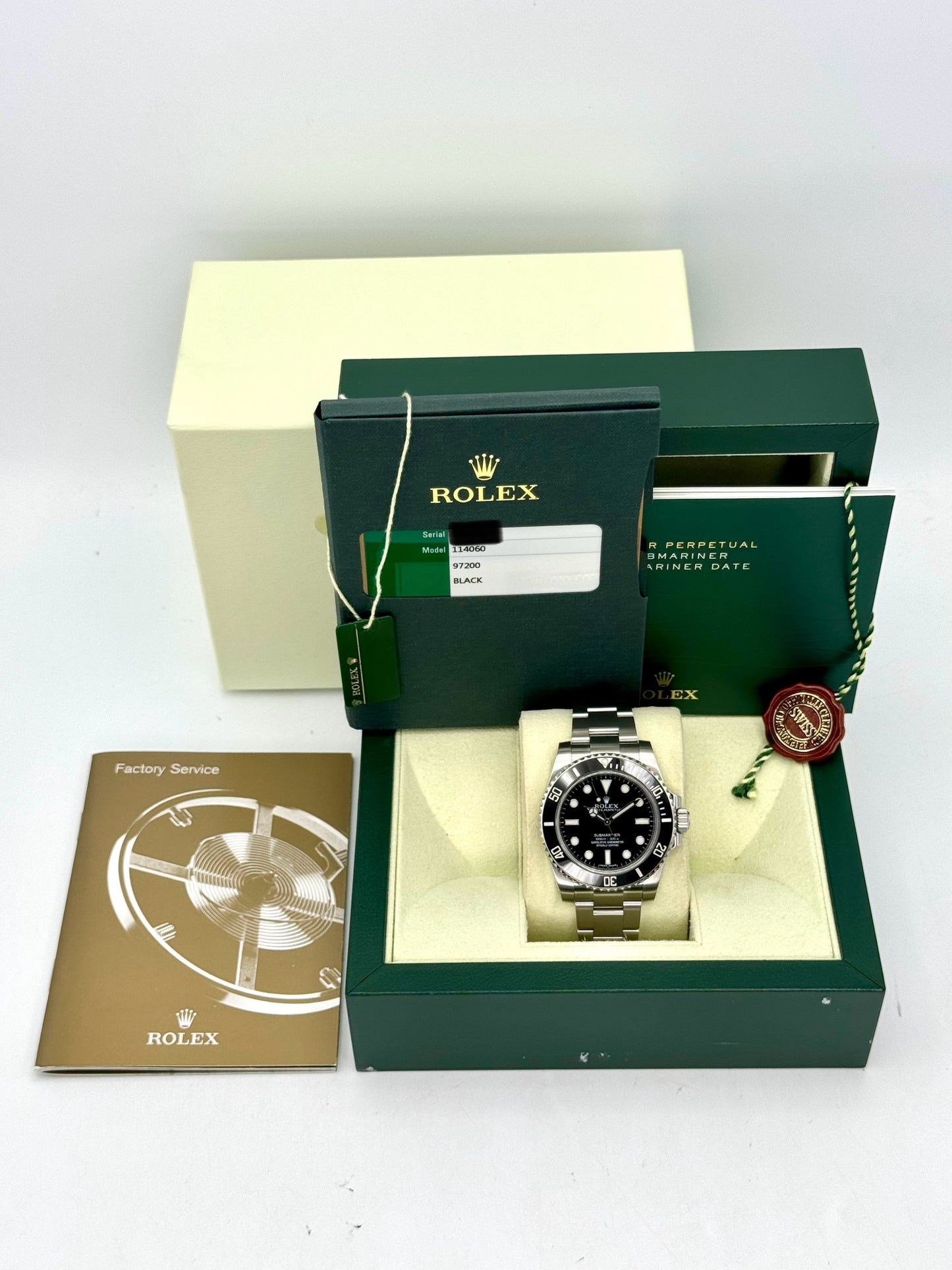 2014 Rolex Submariner 40mm 114060 Stainless Steel Black Dial