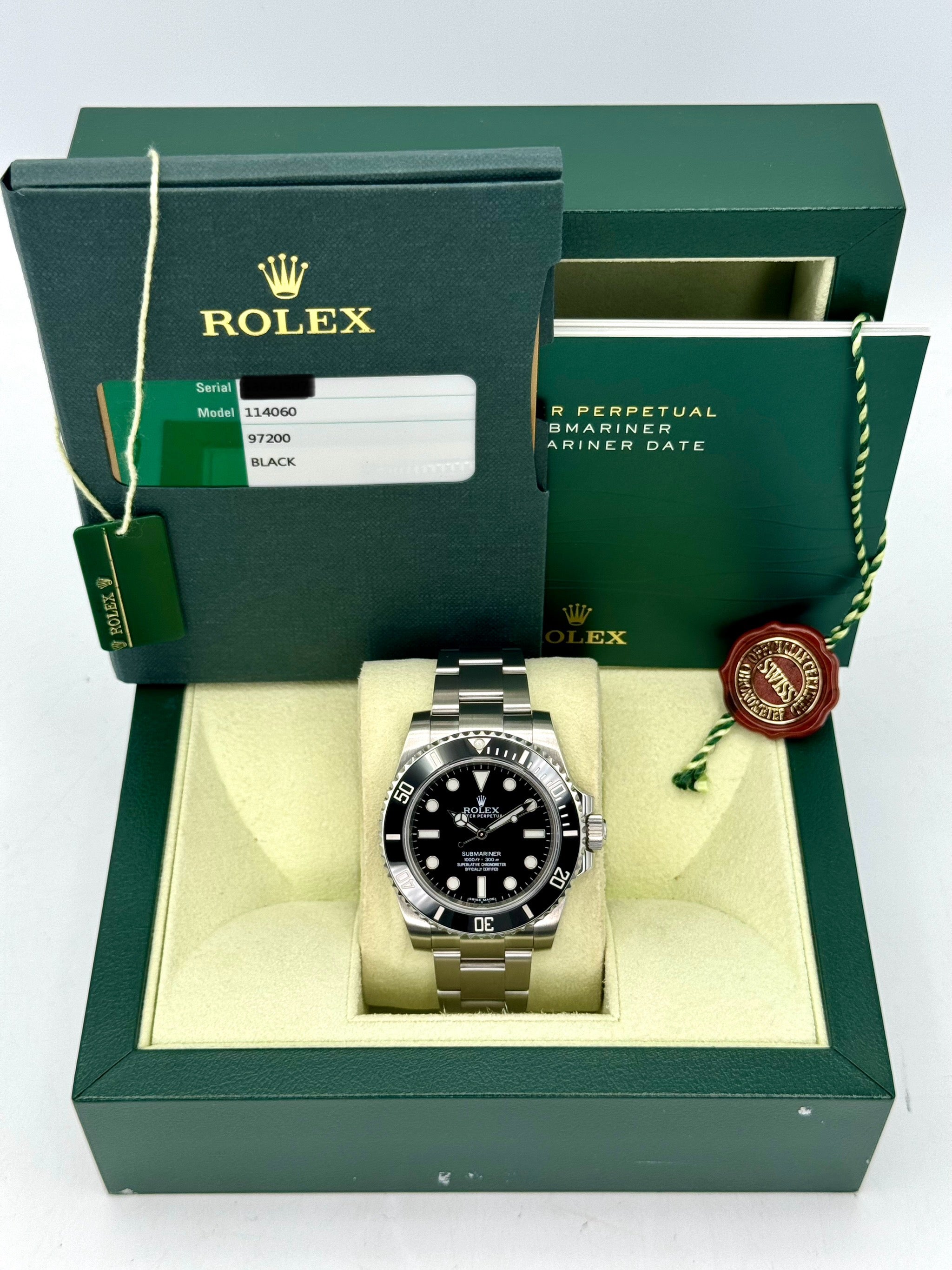 2014 Rolex Submariner 40mm 114060 Stainless Steel Black Dial MyWatchLLC