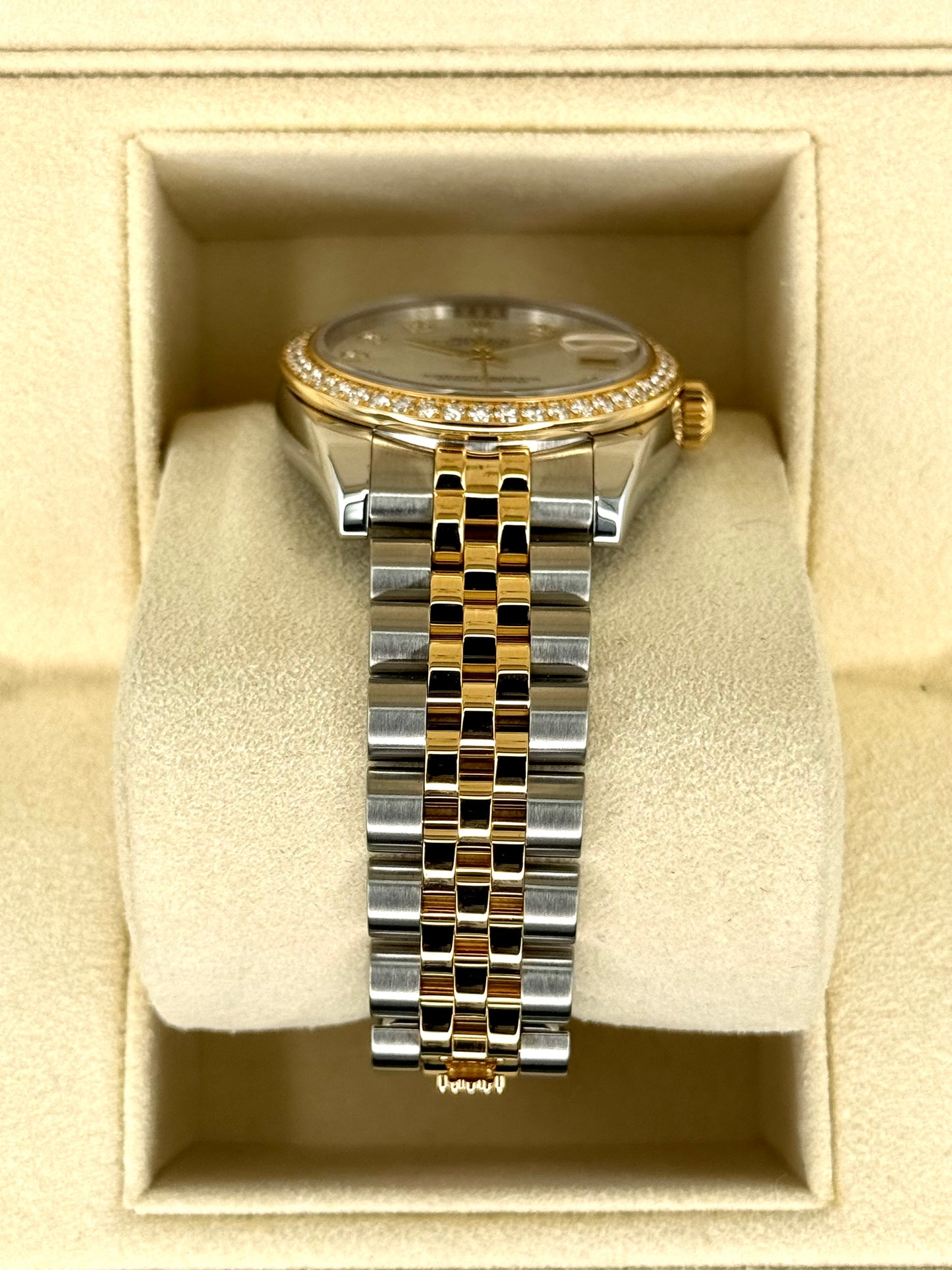 Rolex Ladies Datejust 31mm 178383 Two-Tone Jubilee MOP Diamond Dial