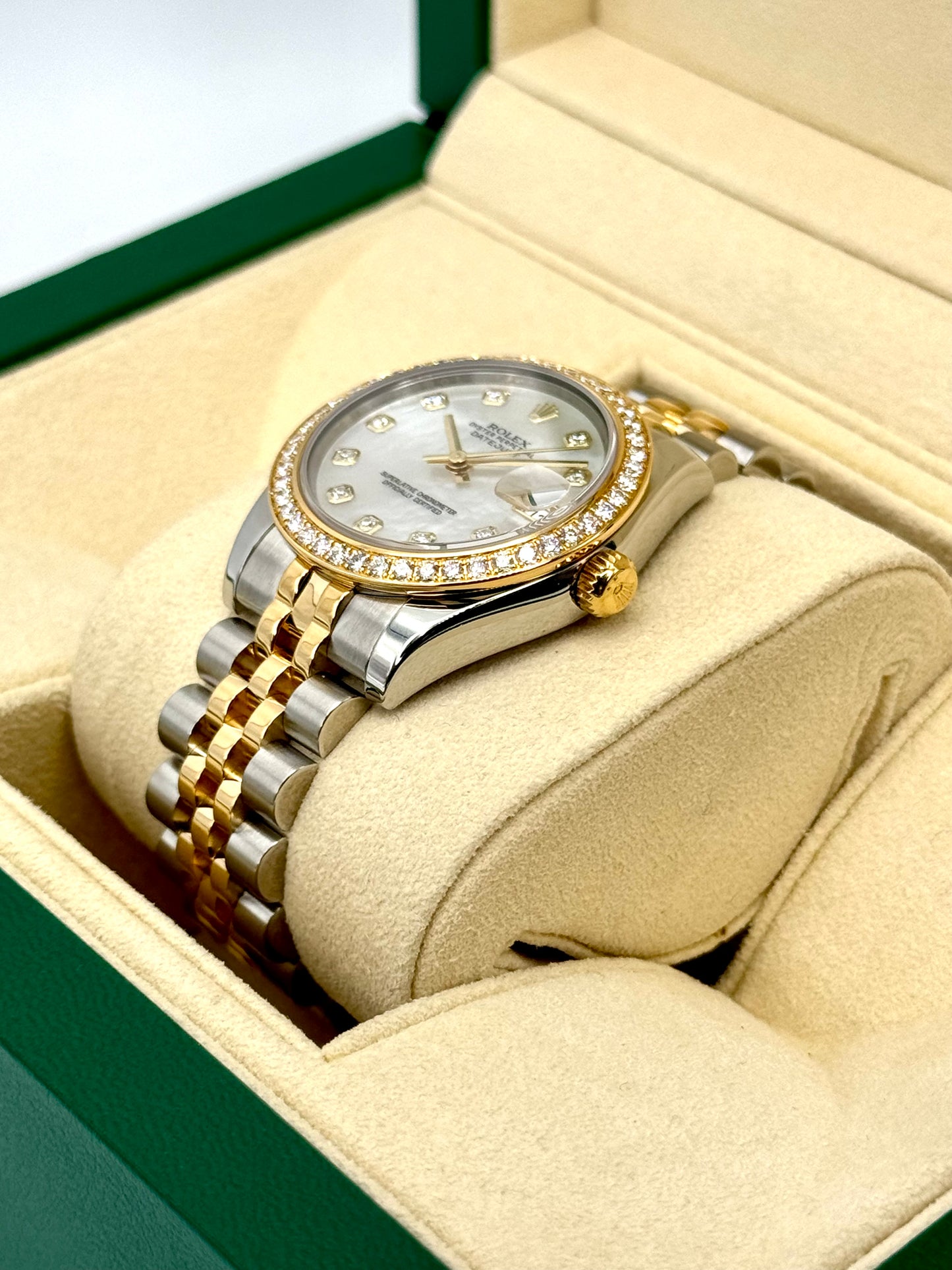 Rolex Ladies Datejust 31mm 178383 Two-Tone Jubilee MOP Diamond Dial