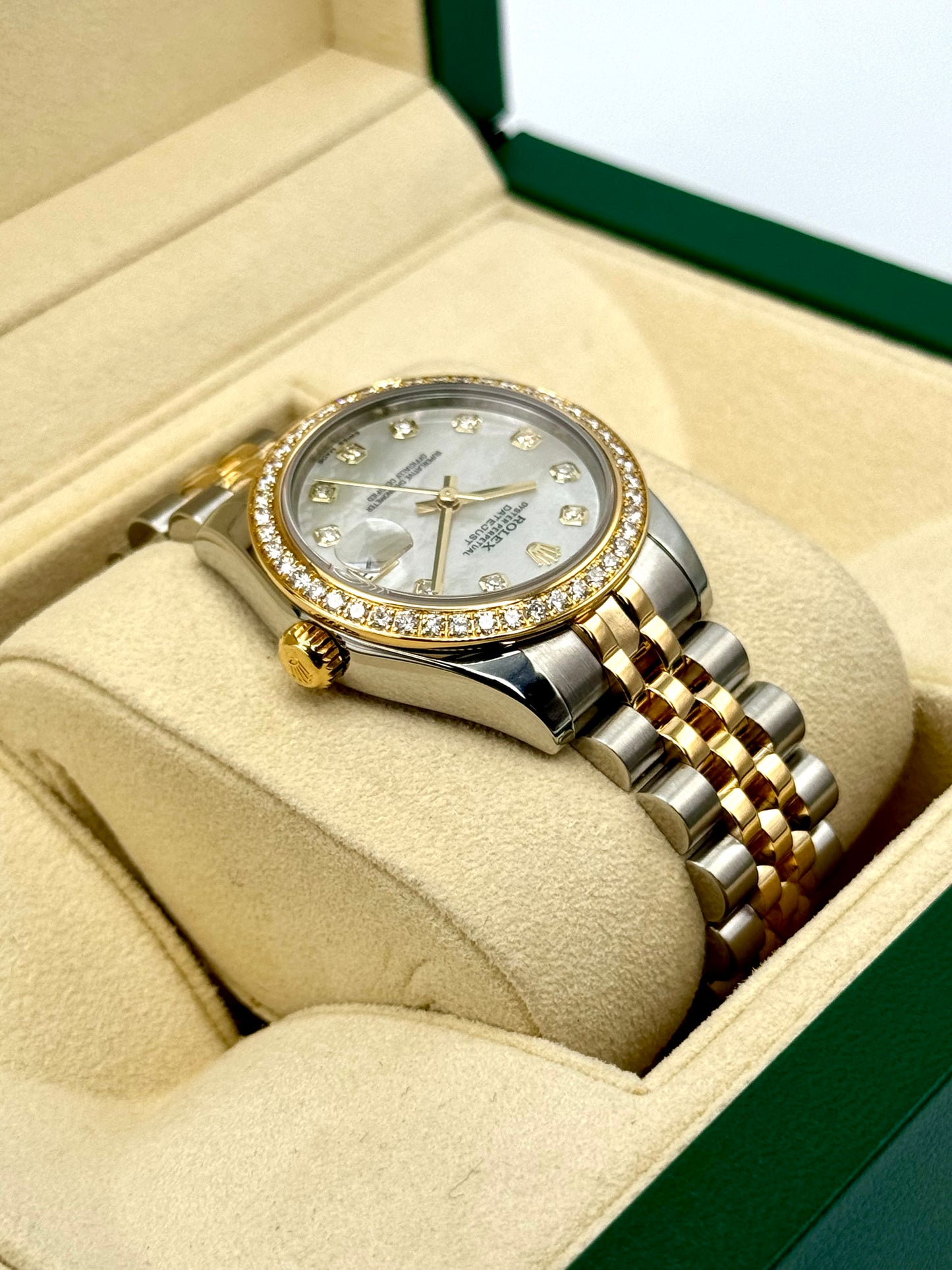 Rolex Ladies Datejust 31mm 178383 Two-Tone Jubilee MOP Diamond Dial