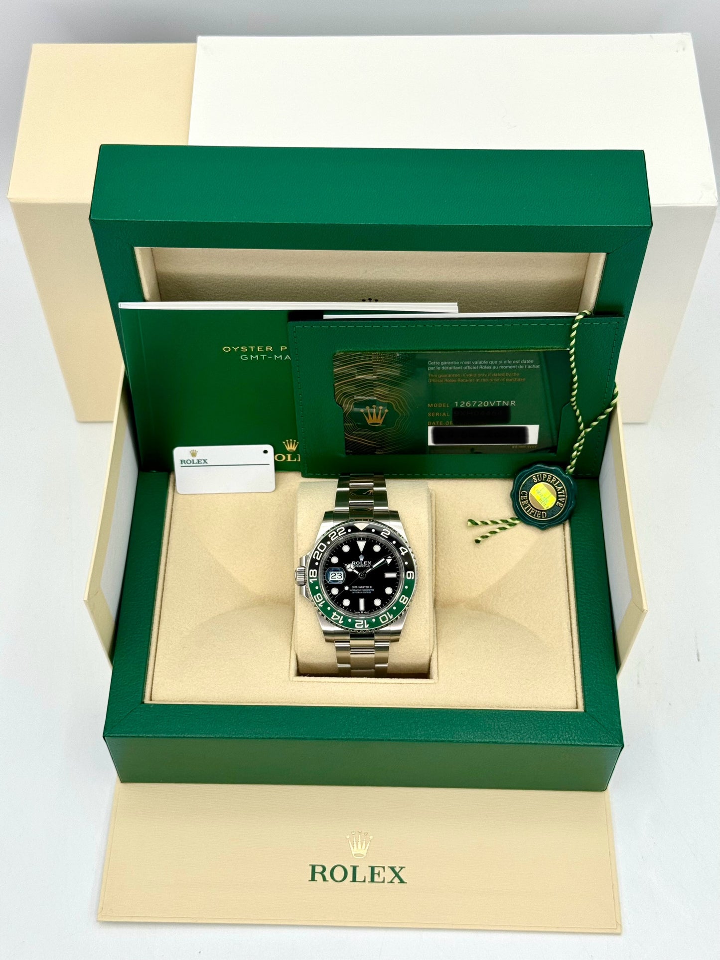 NEW 2024 Rolex GMT-Master II "Sprite" 40mm 126720VTNR Oyster