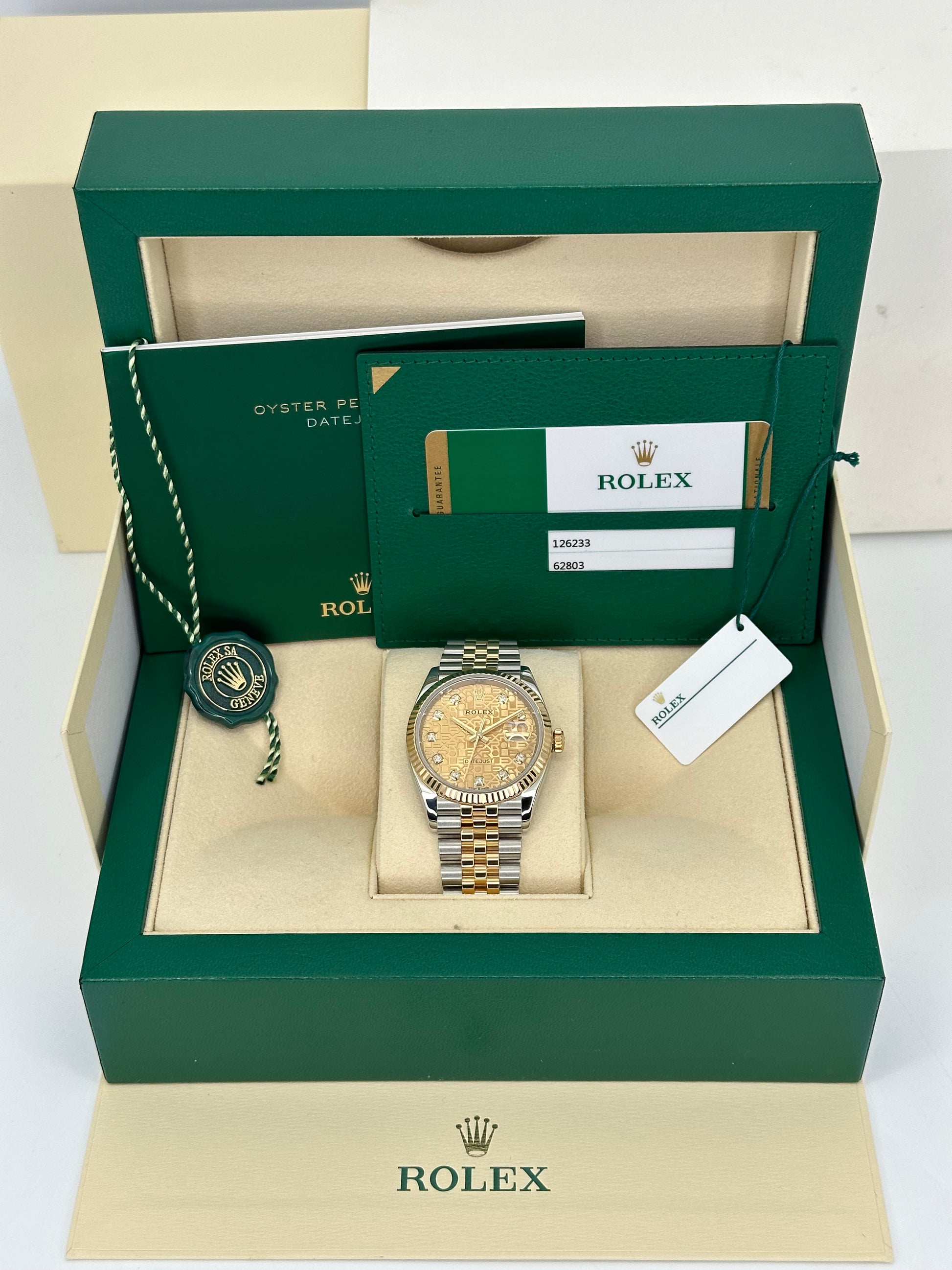 Rolex Datejust 126233 36mm Black Diamond Dial Jubilee Watch - Big Watch  Buyers