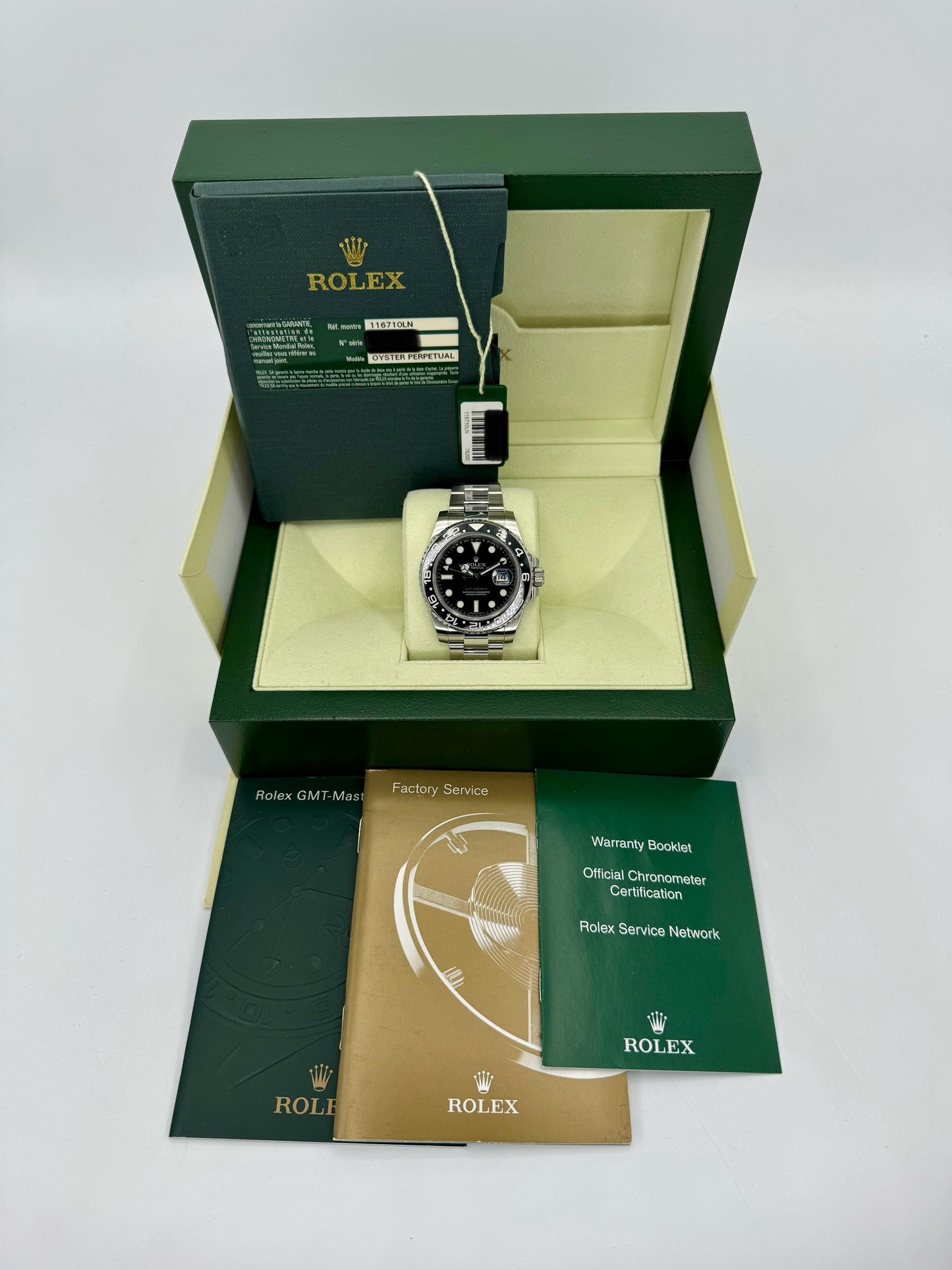 2009 Rolex GMT-Master II 40mm 116710LN Oyster Black Dial - MyWatchLLC