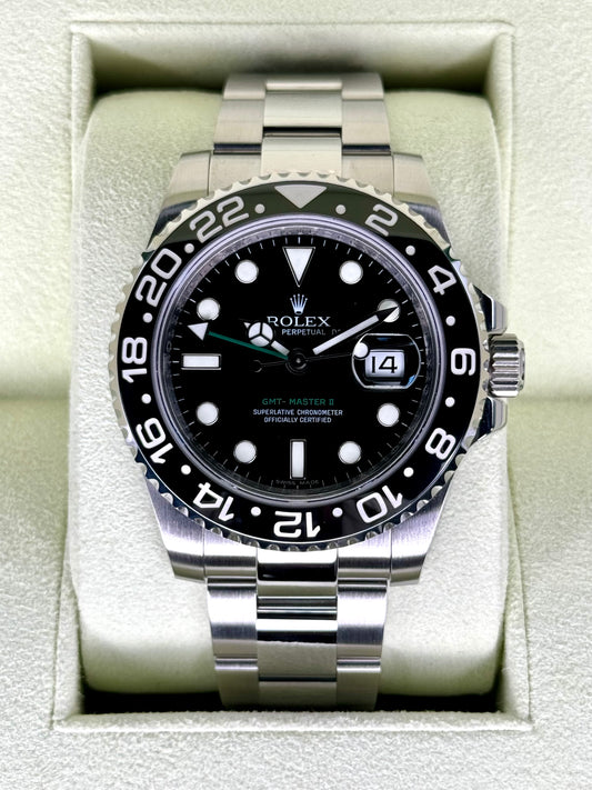 2009 Rolex GMT-Master II 40mm 116710LN Oyster Black Dial - MyWatchLLC