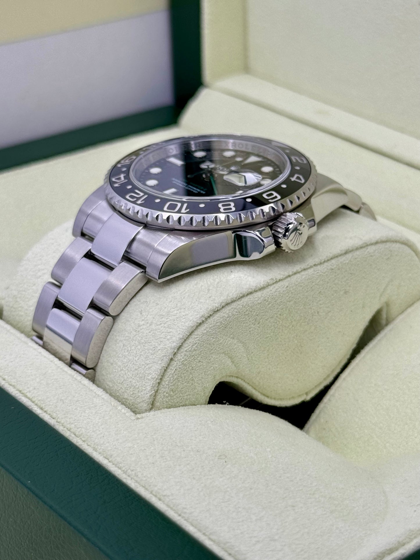 2007 Rolex GMT-Master II 40mm 116710 Stainless Steel Oyster Black Dial - MyWatchLLC