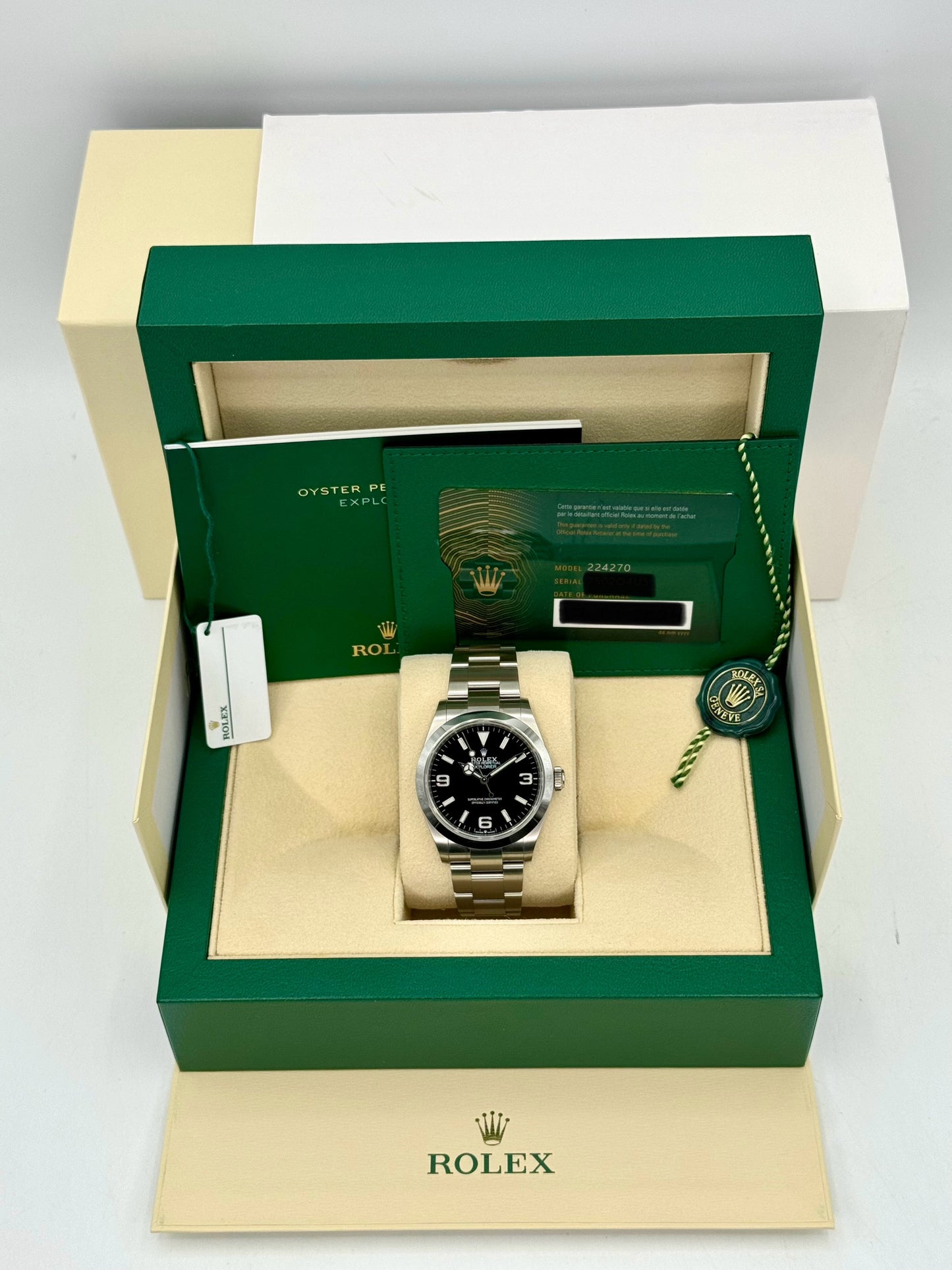 NEW 2024 Rolex Explorer 40mm 224270 Black Dial