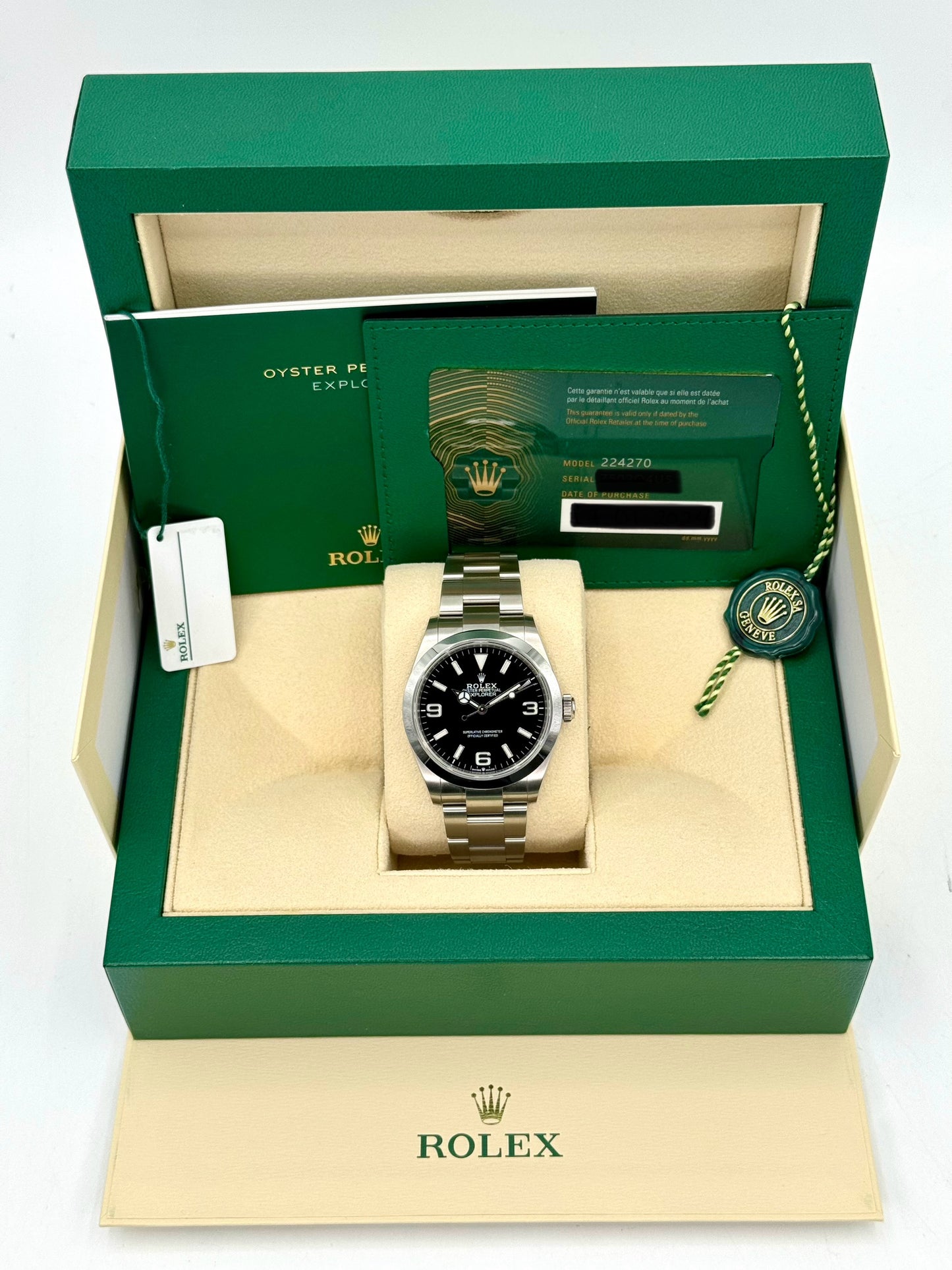 NEW 2024 Rolex Explorer 40mm 224270 Black Dial