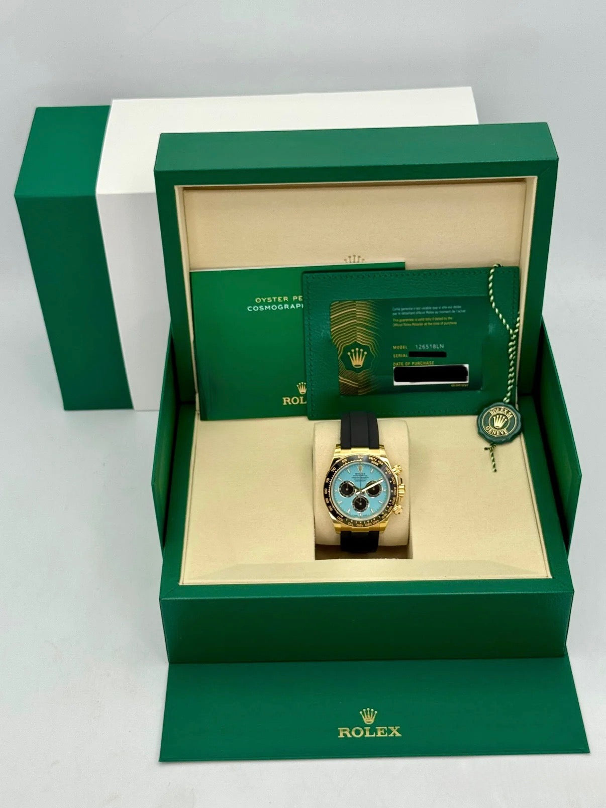 NEW 2026 Rolex Daytona 40mm 126518LN Oysterflex Turquoise "Tiffany" Blue Dial