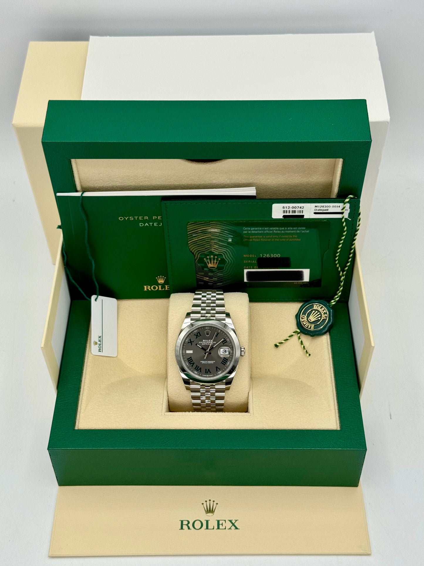 NEW 2024 Rolex Datejust 41mm 126300 Jubilee Wimbledon Dial