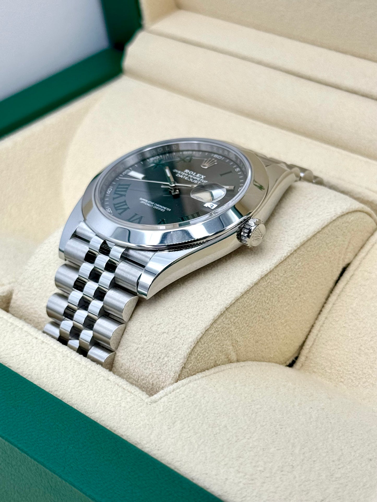 NEW 2024 Rolex Datejust 41mm 126300 Jubilee Wimbledon Dial