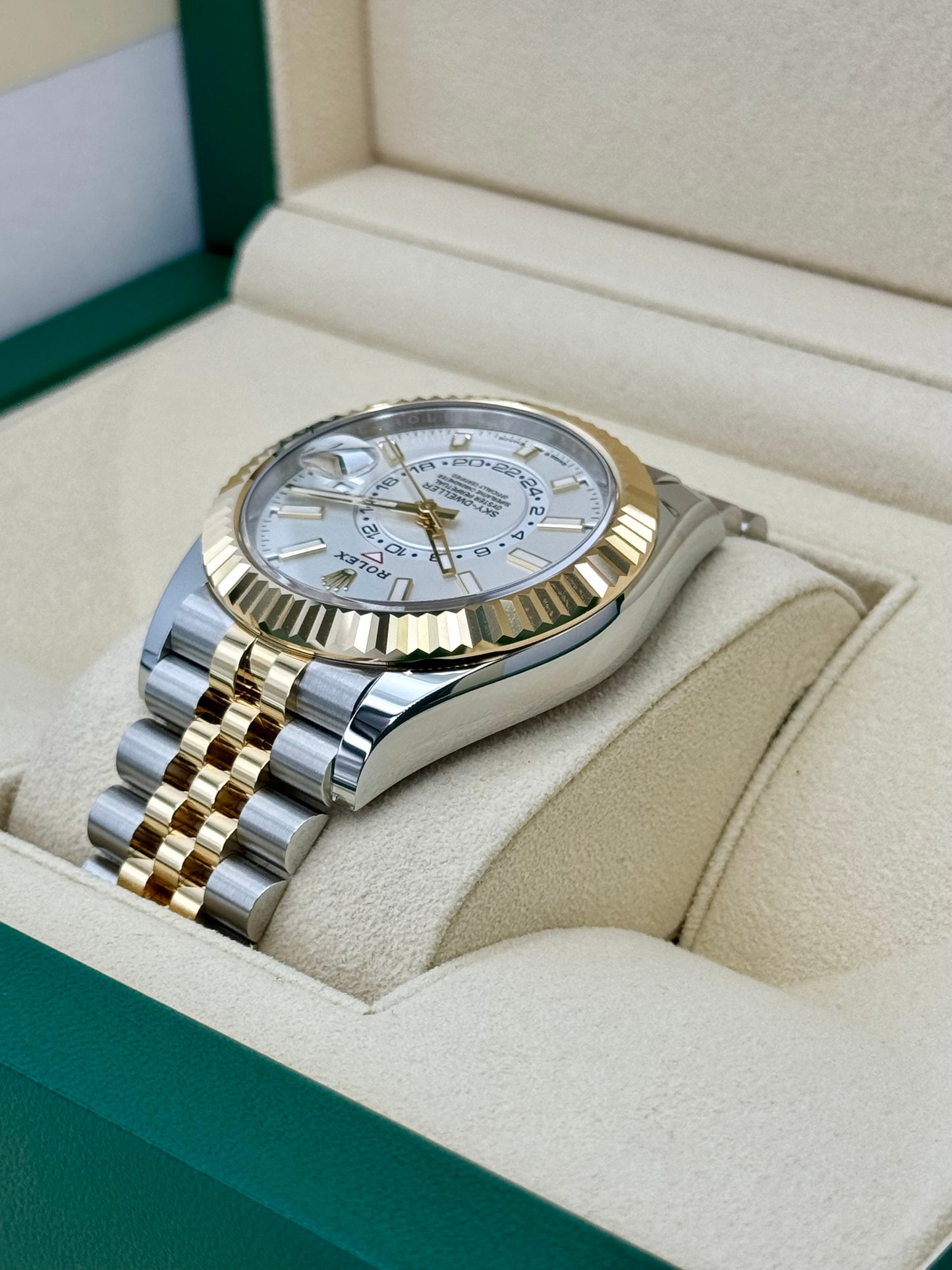 NEW 2024 Rolex Sky-Dweller 42mm 336933 Two-Tone Jubilee White Dial