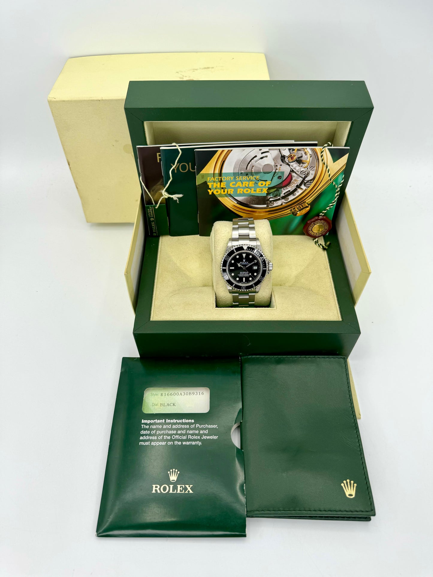 2005 Rolex Sea-Dweller 40mm 16600 Stainless Steel Black Dial - MyWatchLLC