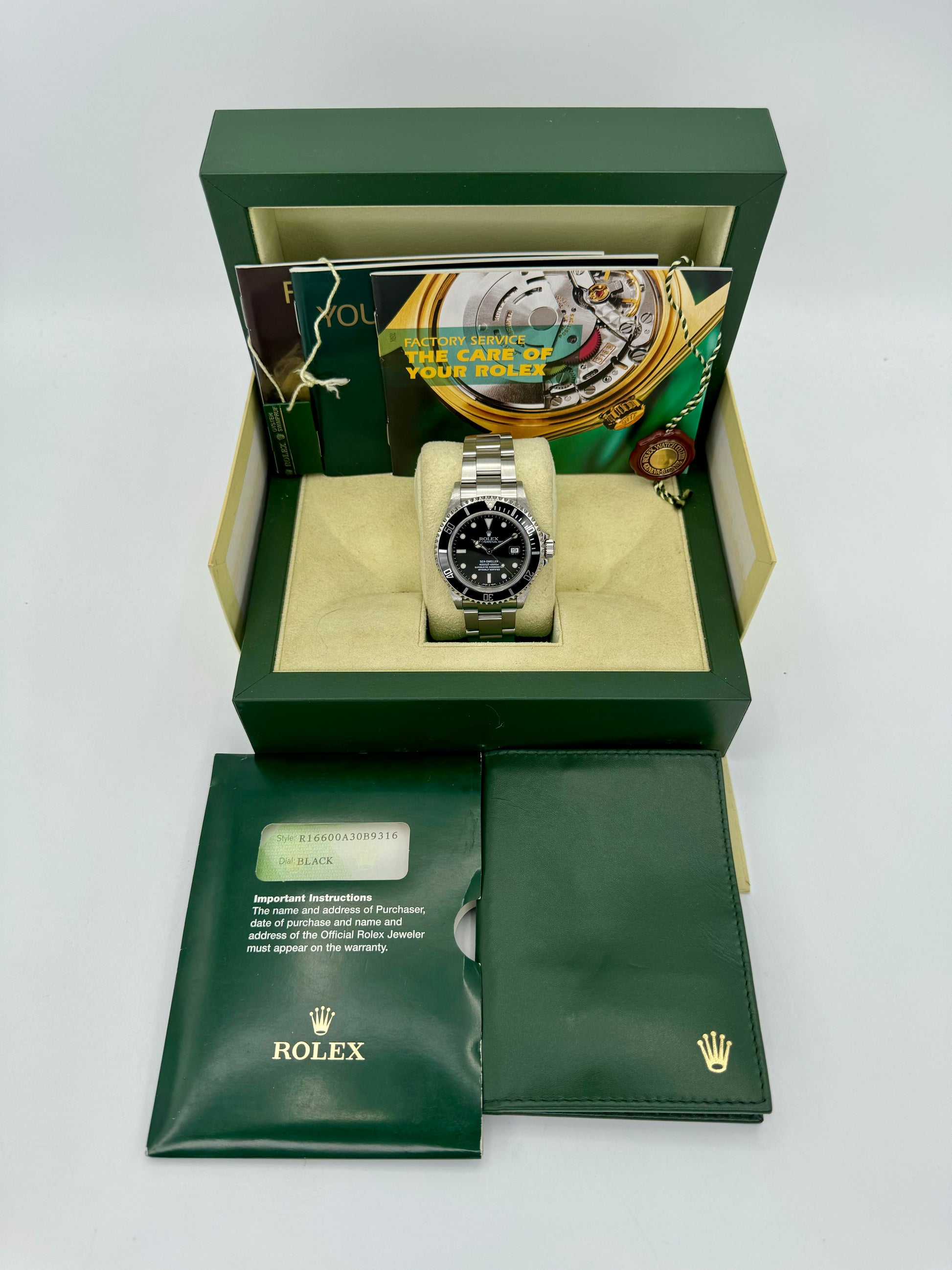 2005 Rolex Sea-Dweller 40mm 16600 Stainless Steel Black Dial - MyWatchLLC