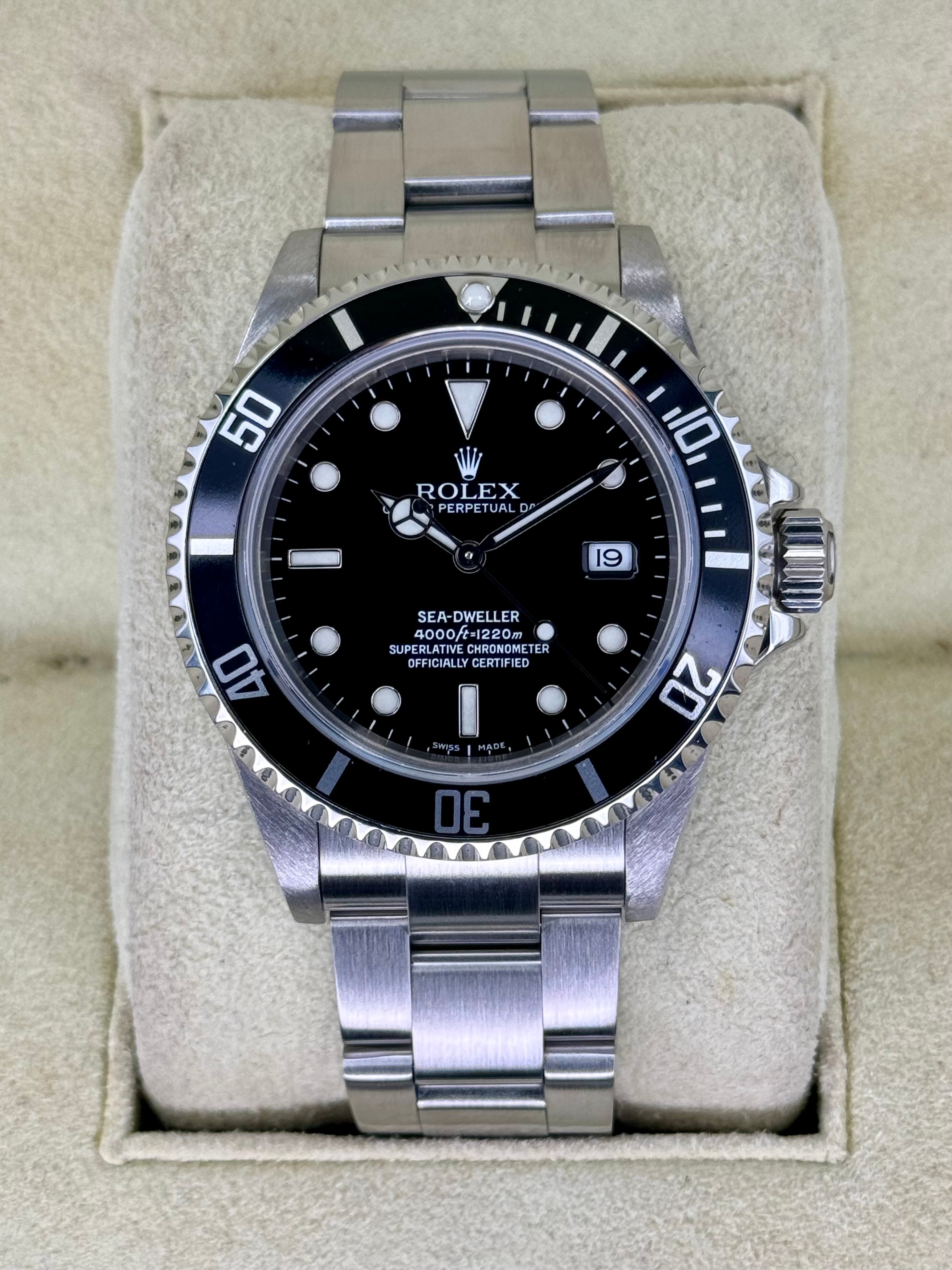 2005 Rolex Sea Dweller 40mm 16600 Stainless Steel Black Dial