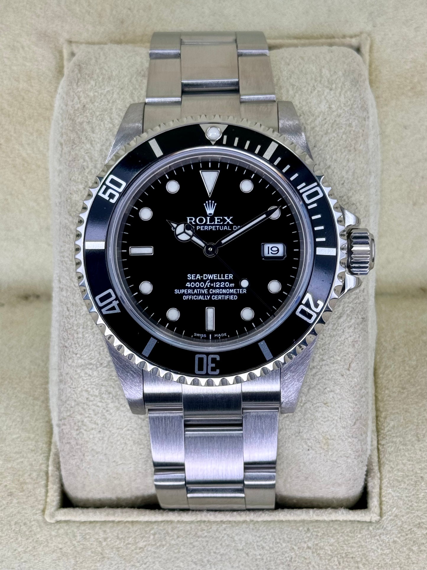 2005 Rolex Sea-Dweller 40mm 16600 Stainless Steel Black Dial - MyWatchLLC