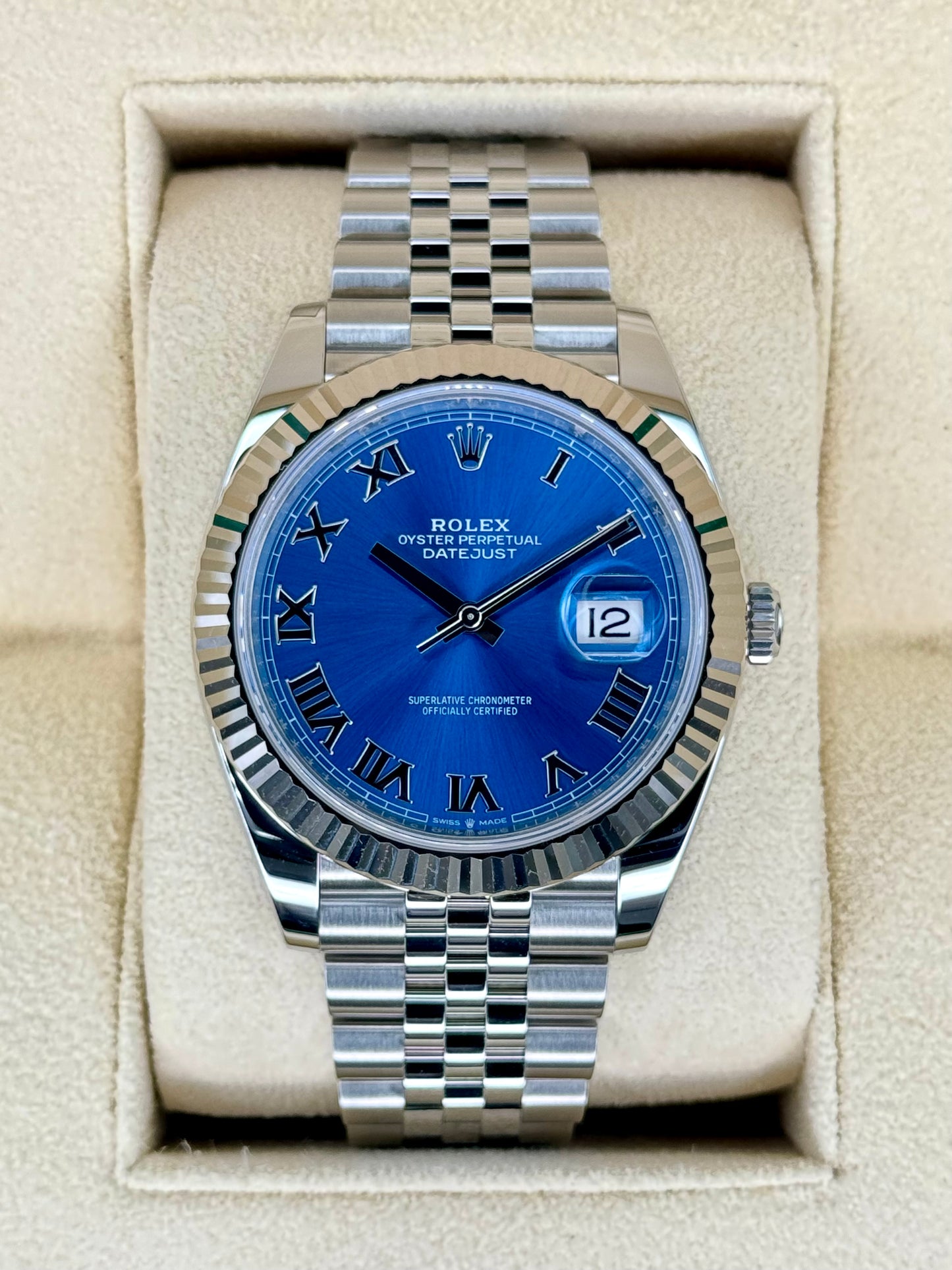 NEW 2024 Rolex Datejust 41mm 126334 Jubilee Blue Roman Numeral Dial