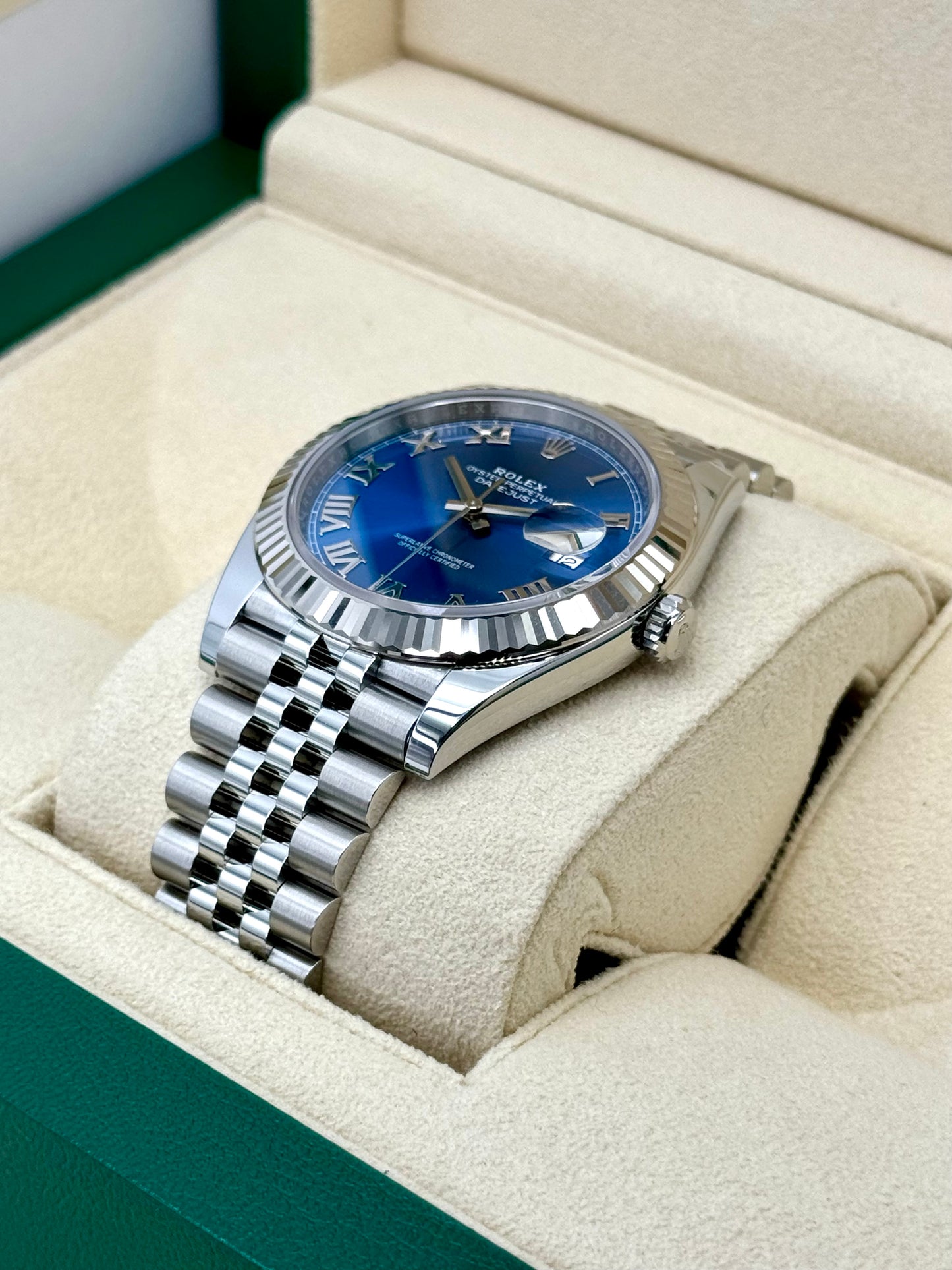 NEW 2024 Rolex Datejust 41mm 126334 Jubilee Blue Roman Numeral Dial