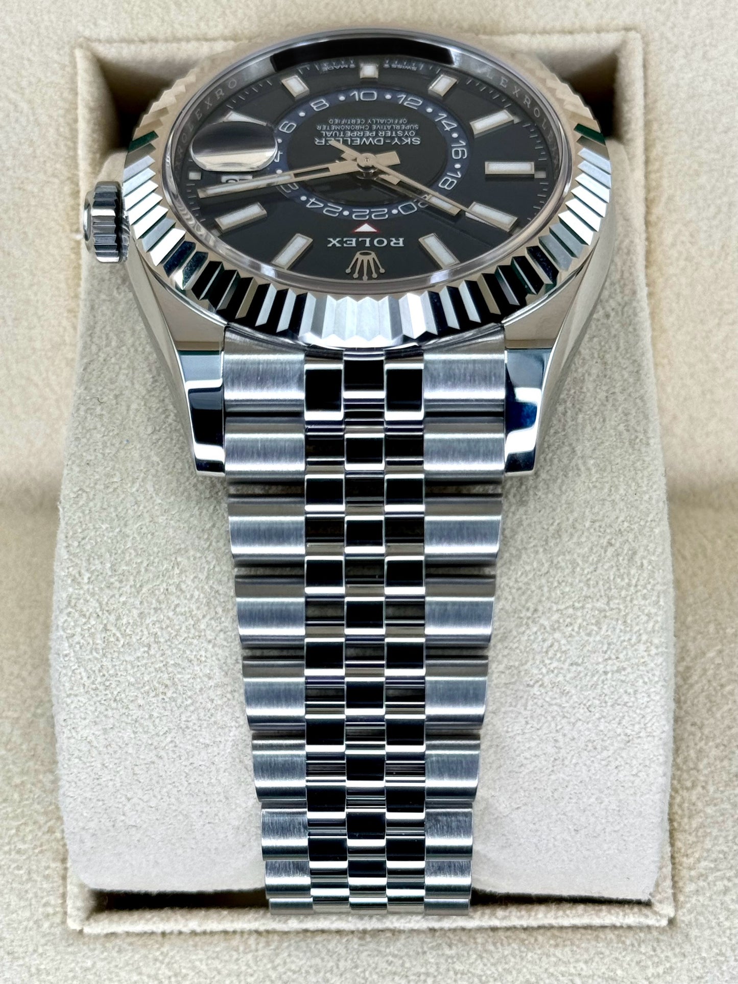 NEW 2023 Rolex Sky-Dweller 42mm Stainless Steel Jubilee Blue Dial - MyWatchLLC