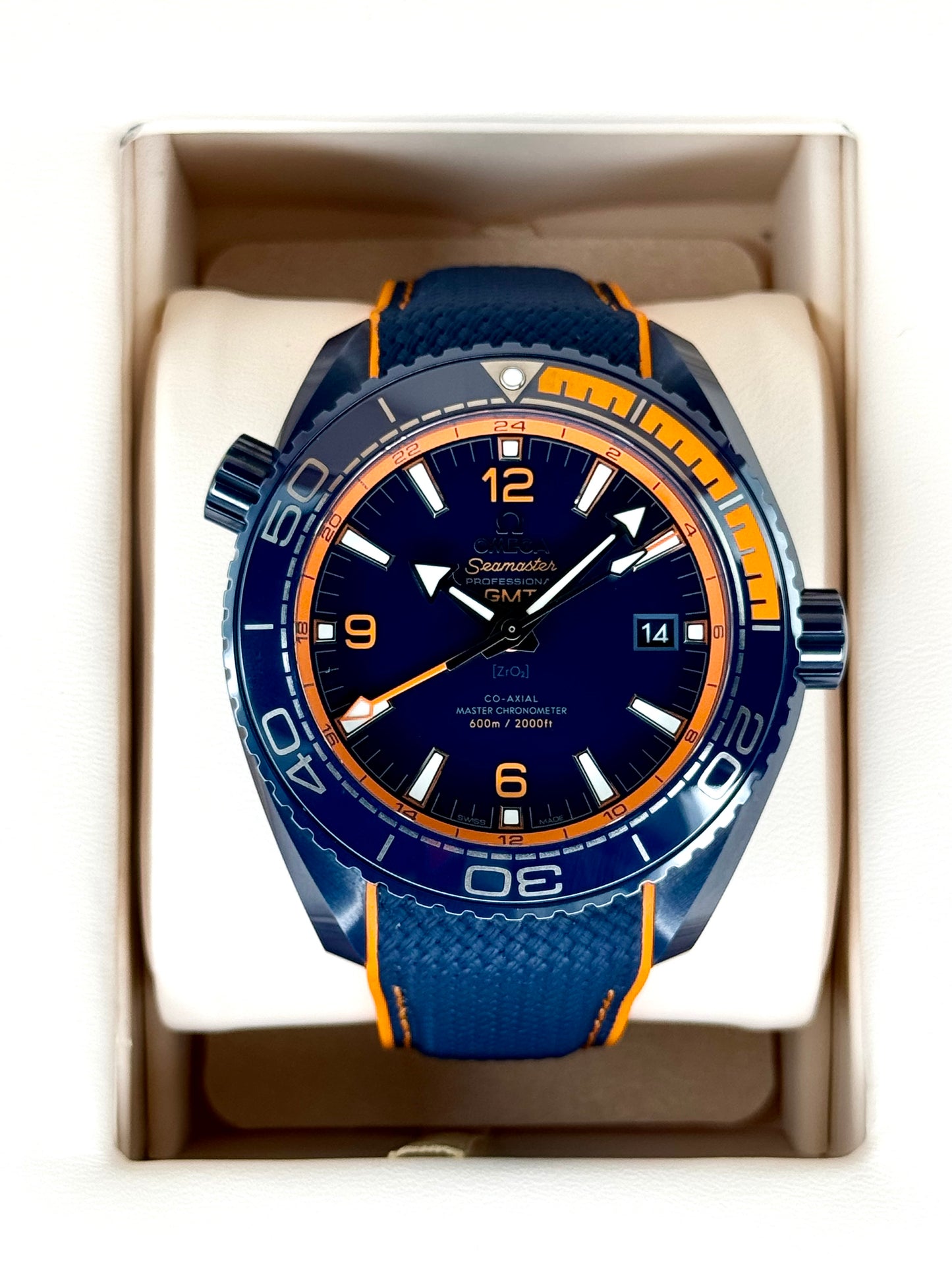 2020 Omega Seamaster Planet Ocean 45.5mm 215.92.46.22.03.001 Blue Dial