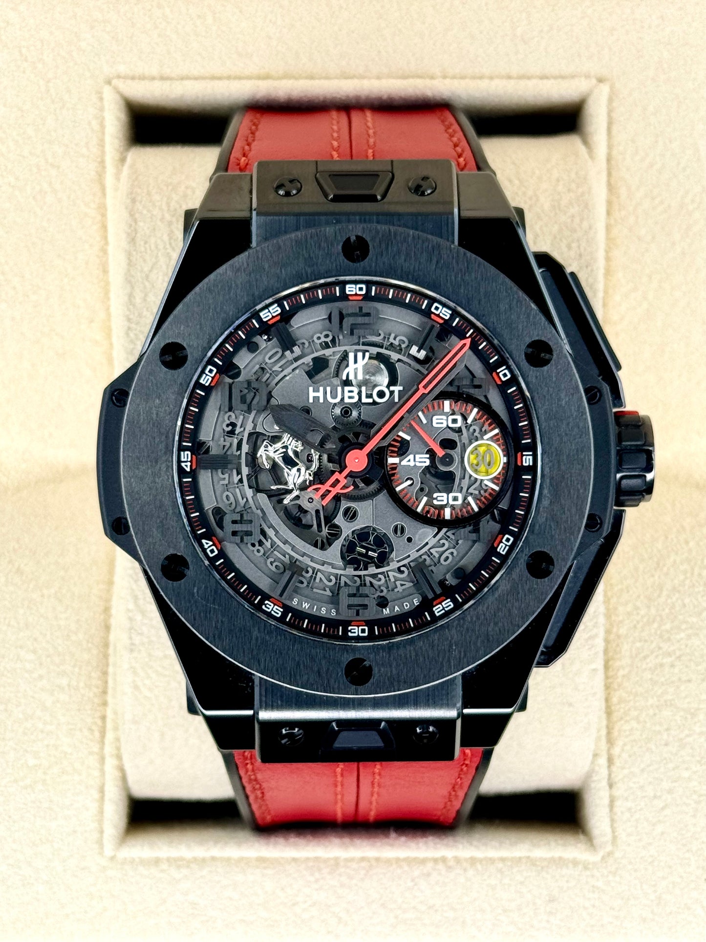 Big Bang Ferrari 45mm 401.QX.0123.VR Carbon Skeletonized Dial