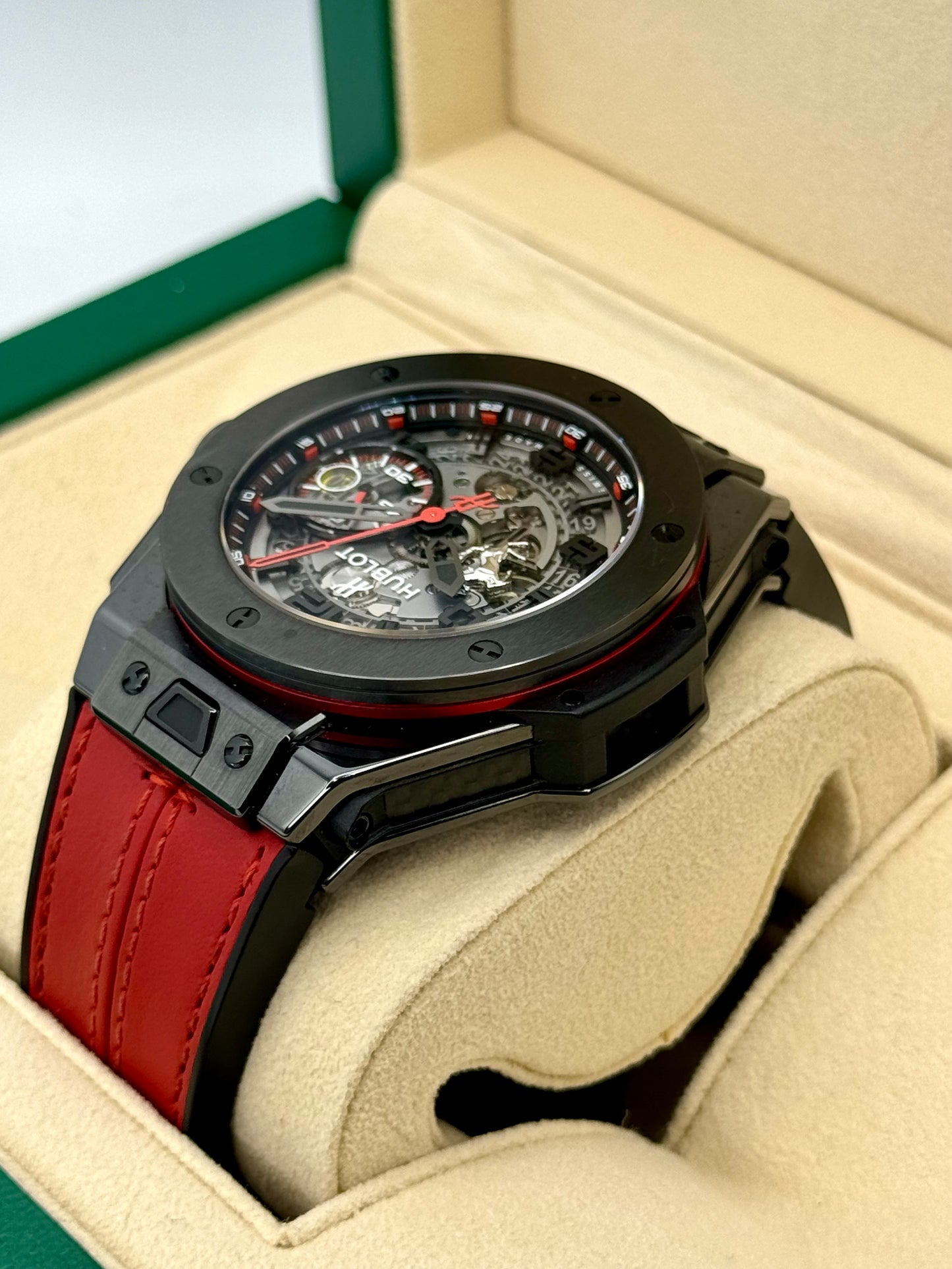 Big Bang Ferrari 45mm 401.QX.0123.VR Carbon Skeletonized Dial