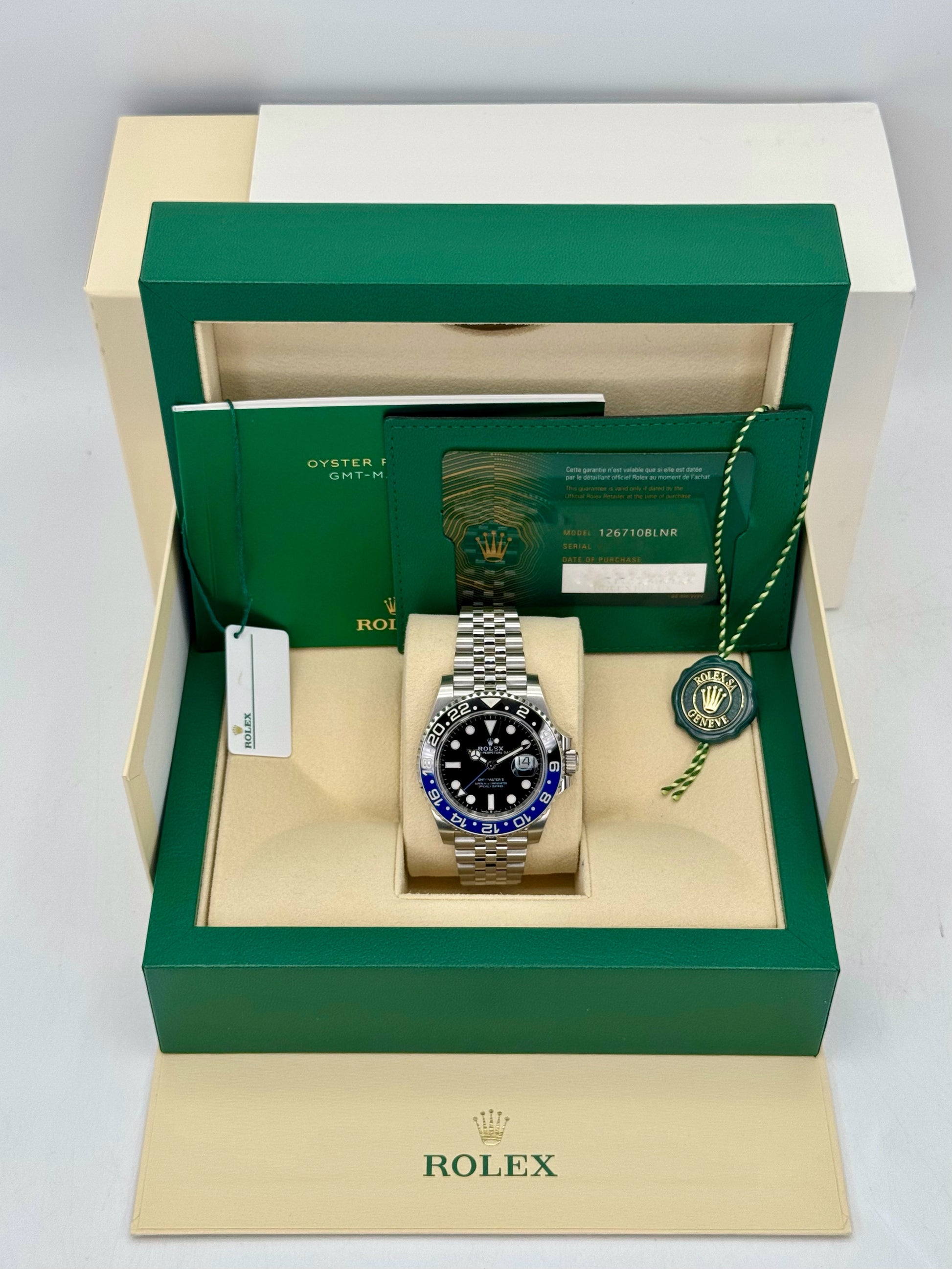2024 Rolex GMT-Master II "Batgirl" 40mm 126710BLNR Jubilee Black Dial - MyWatchLLC