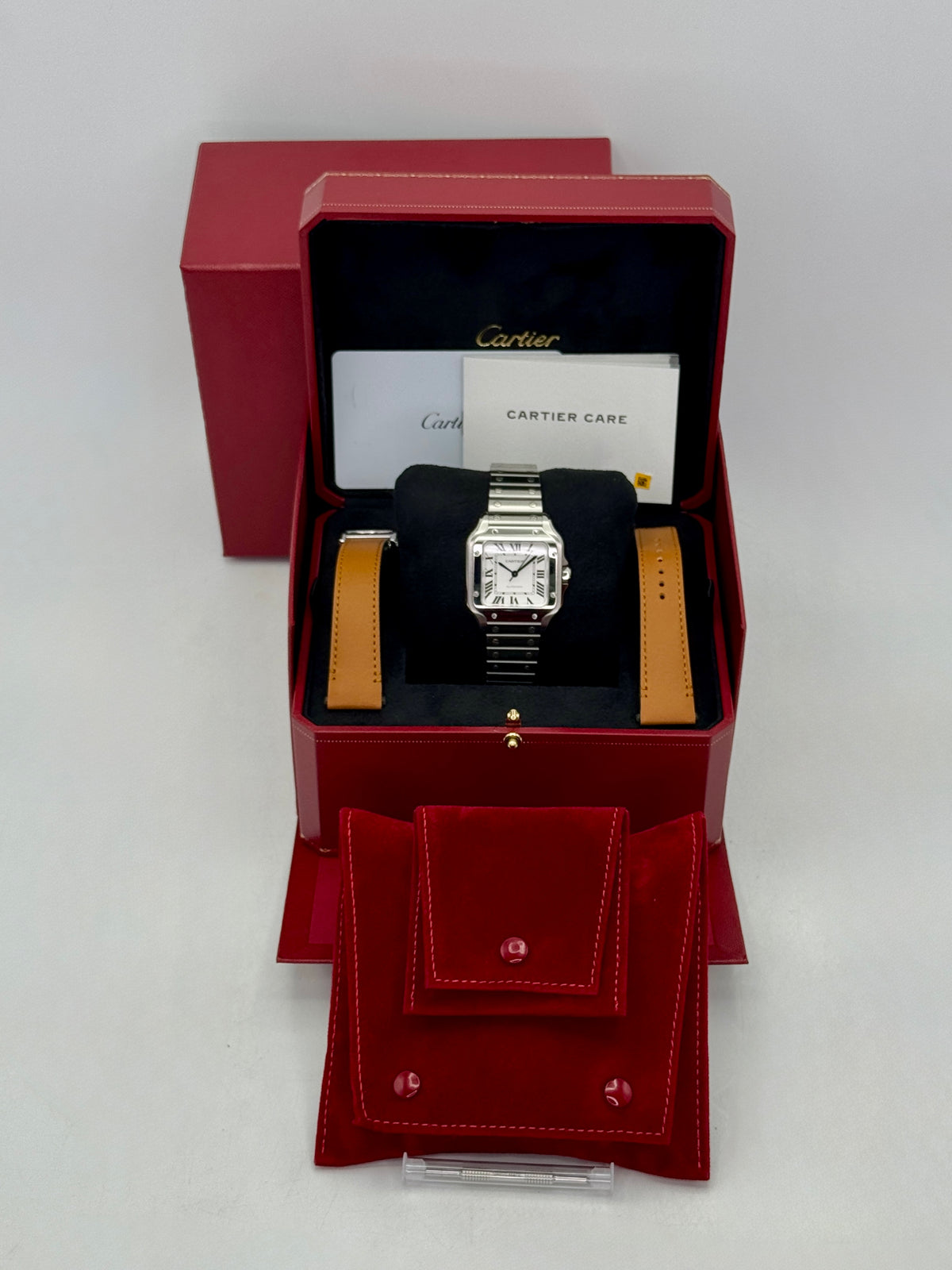 2026 Cartier Santos De Cartier 35mm WSSA0029 Stainless Steel White Dial