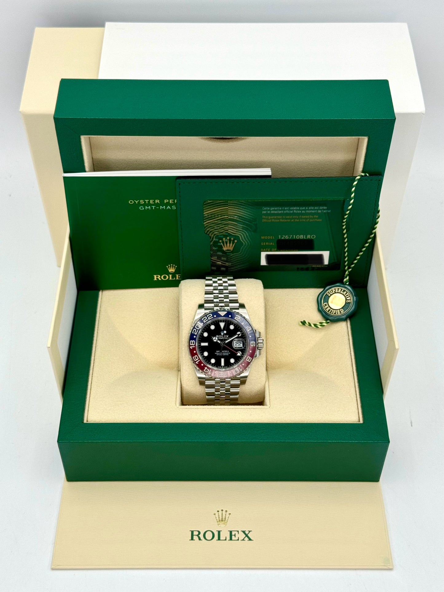 NEW 2024 Rolex GMT-Master II "Pepsi" 40mm 126710BLRO Jubilee