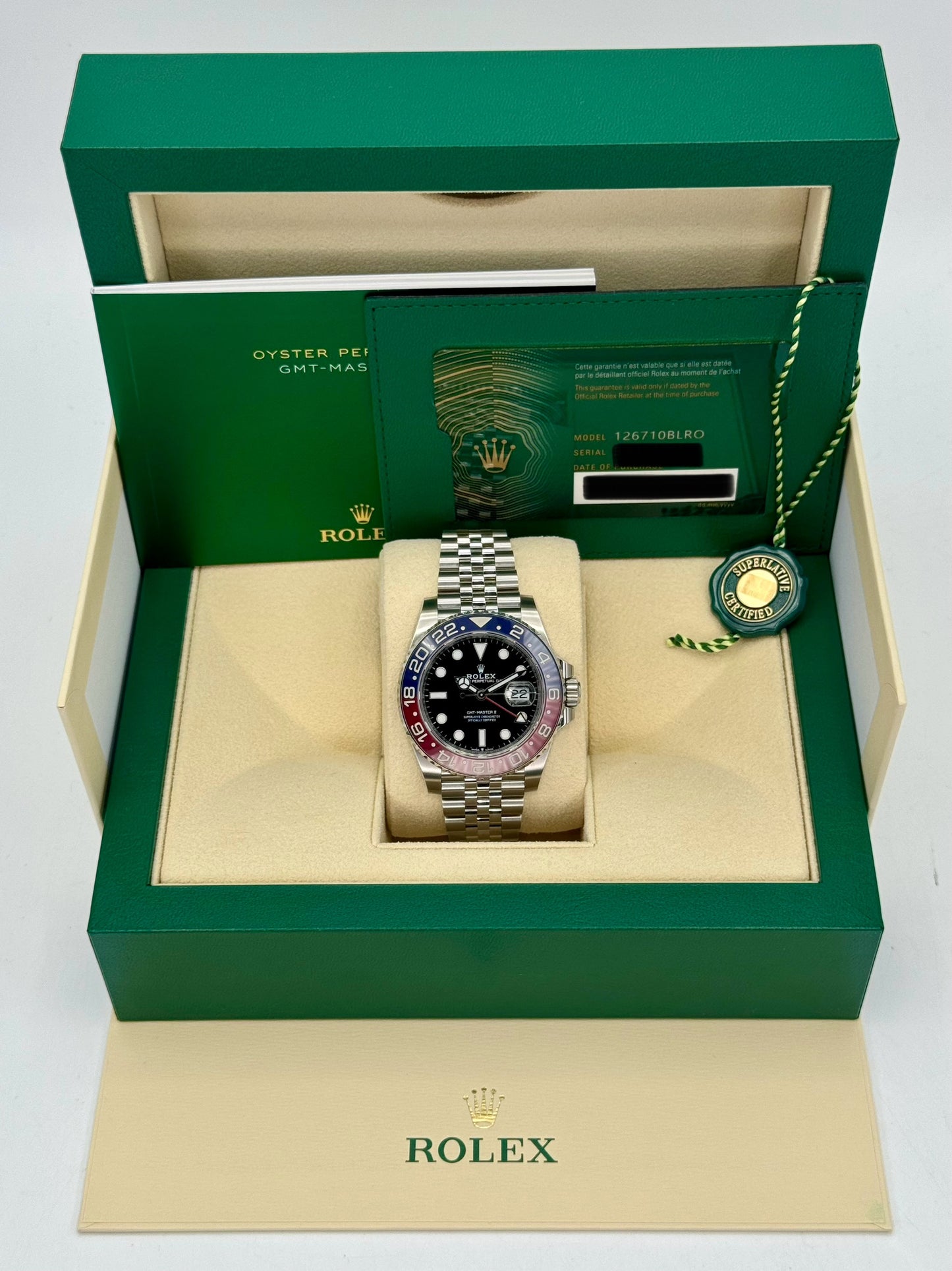 NEW 2024 Rolex GMT-Master II "Pepsi" 40mm 126710BLRO Jubilee