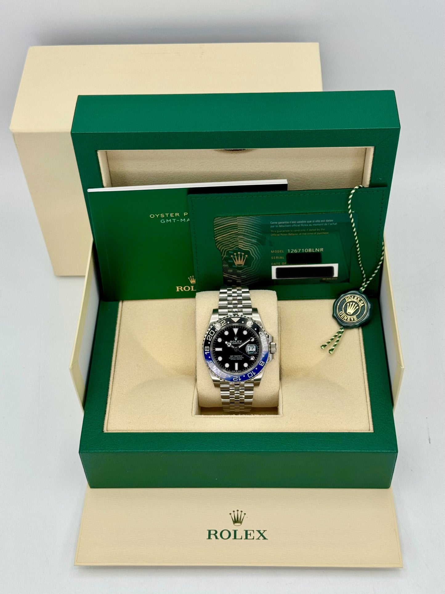 2023 Rolex GMT-Master II "Batgirl" 40mm 126710BLNR Jubilee Black Dial