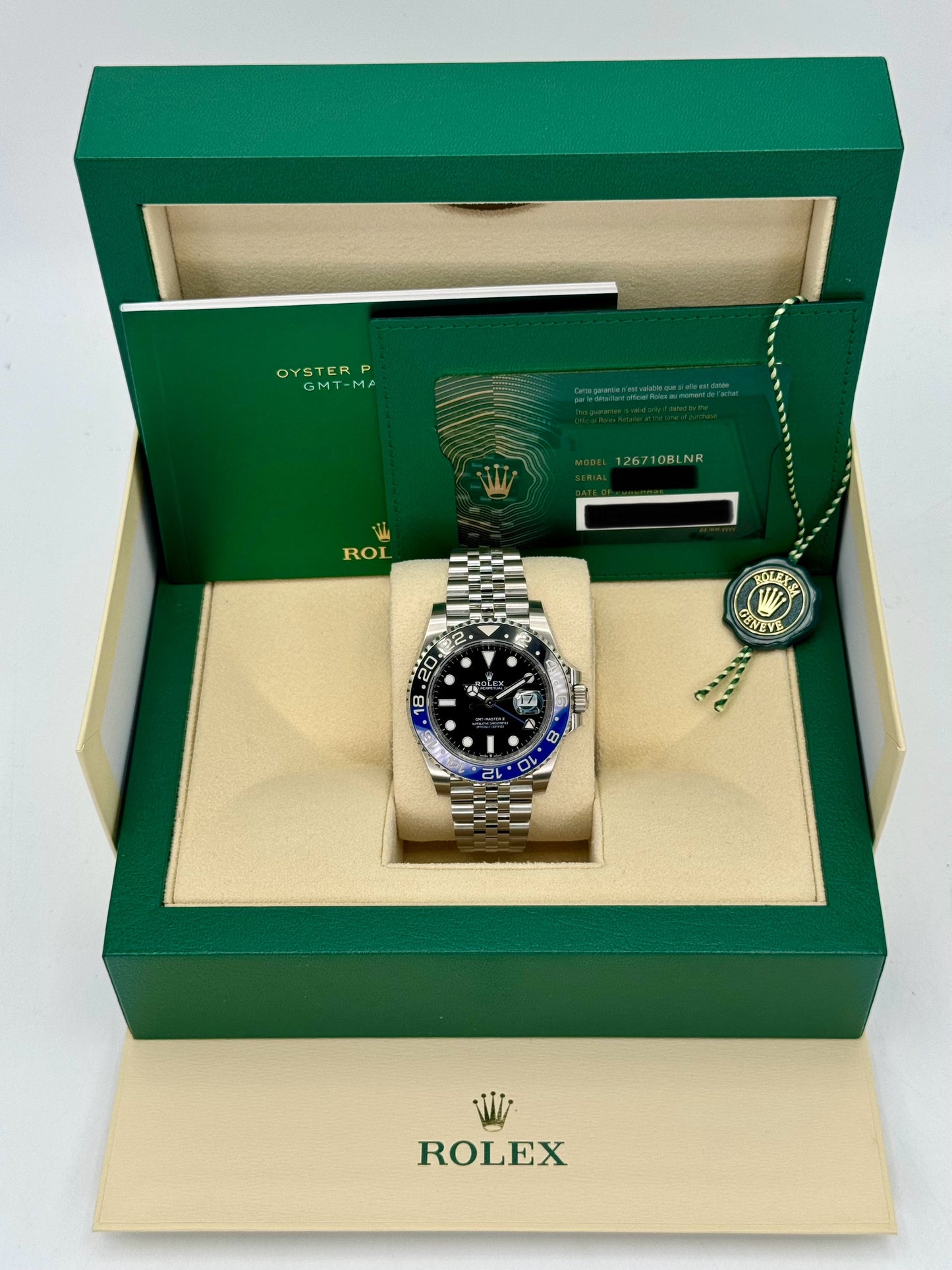 2023 Rolex GMT-Master II "Batgirl" 40mm 126710BLNR Jubilee Black Dial