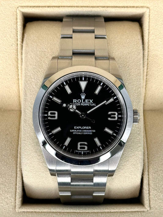 2020 Rolex Explorer 39mm 214270 Stainless Steel Black Dial - MyWatchLLC