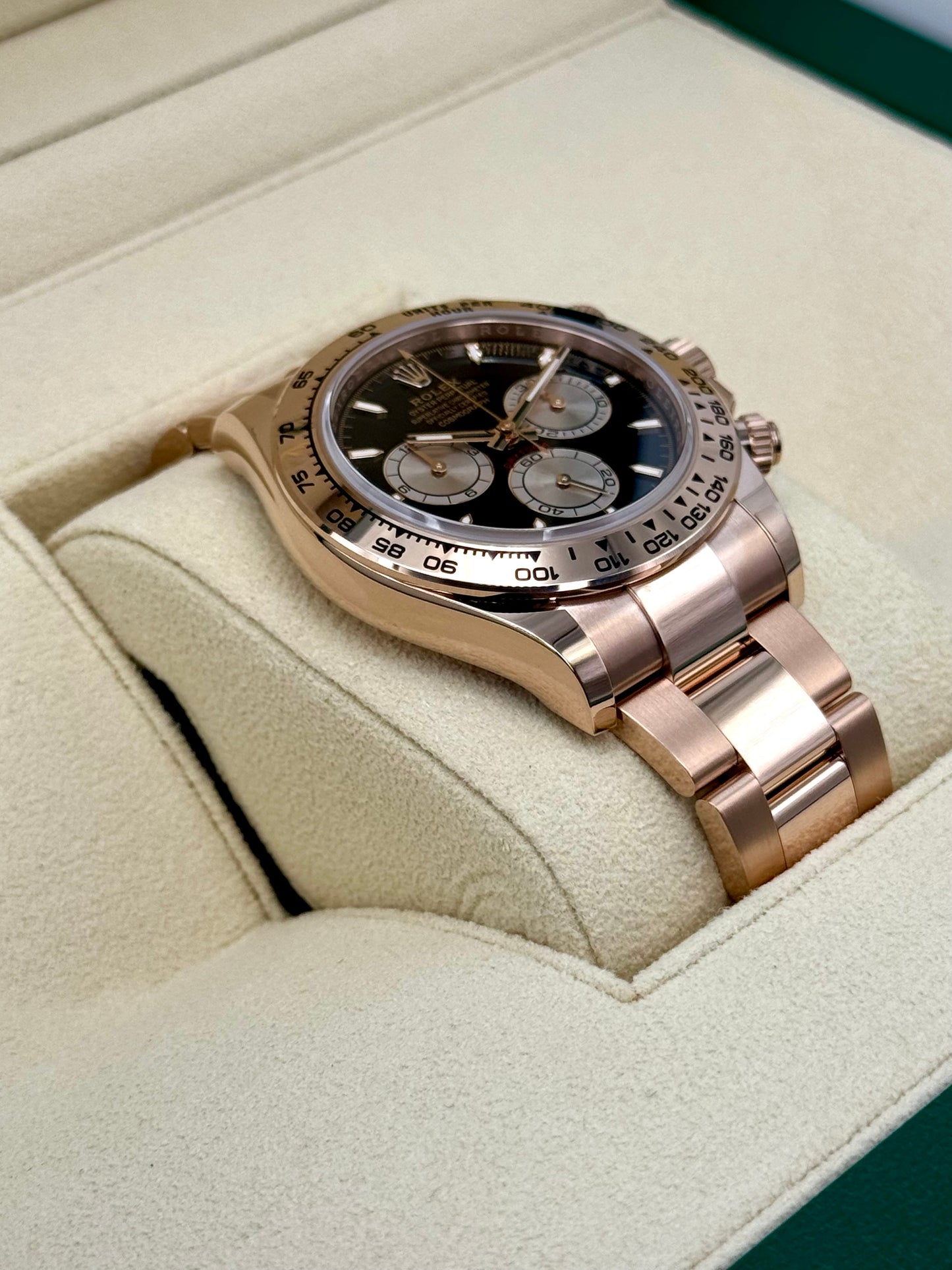 NEW 2024 Rolex Daytona 40mm 126505 Rose Gold Black Dial