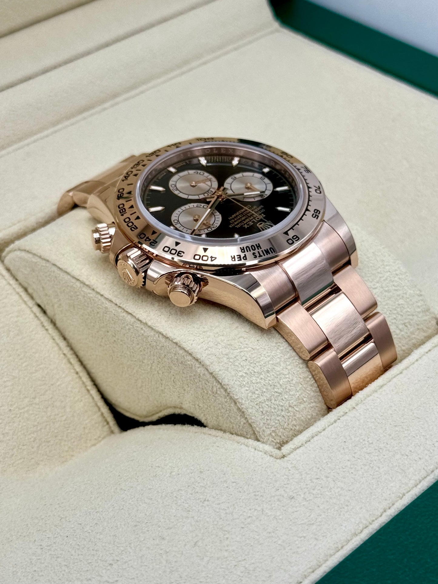 NEW 2024 Rolex Daytona 40mm 126505 Rose Gold Black Dial