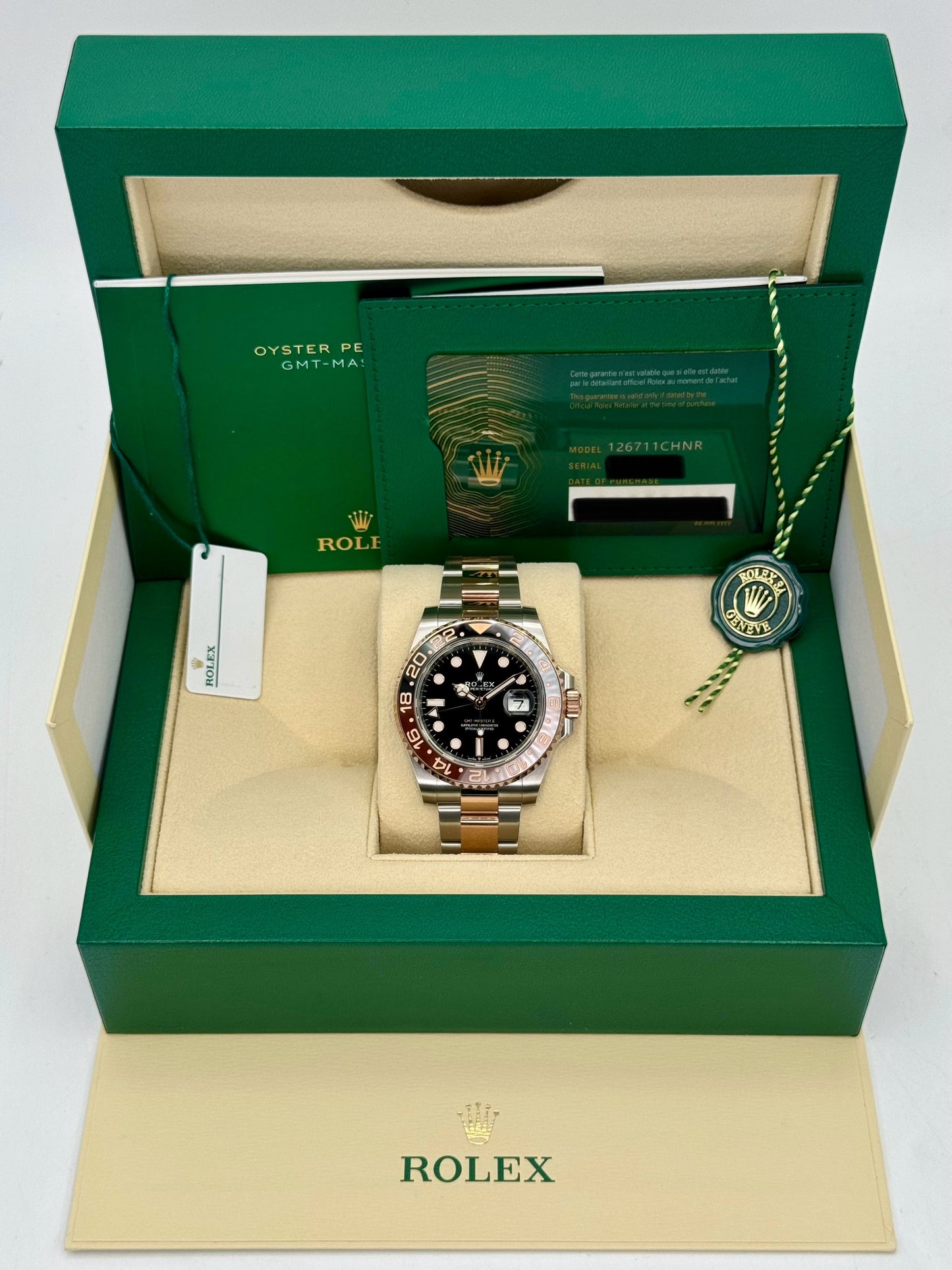 NEW 2024 Rolex GMT-Master II "Rootbeer" 40mm 126711CHNR Two-Tone