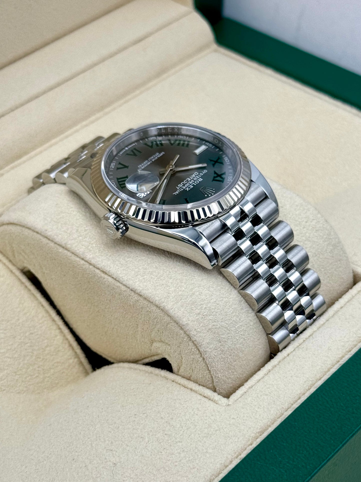 2021 Rolex Datejust 36mm 126234 Jubilee Wimbledon Dial