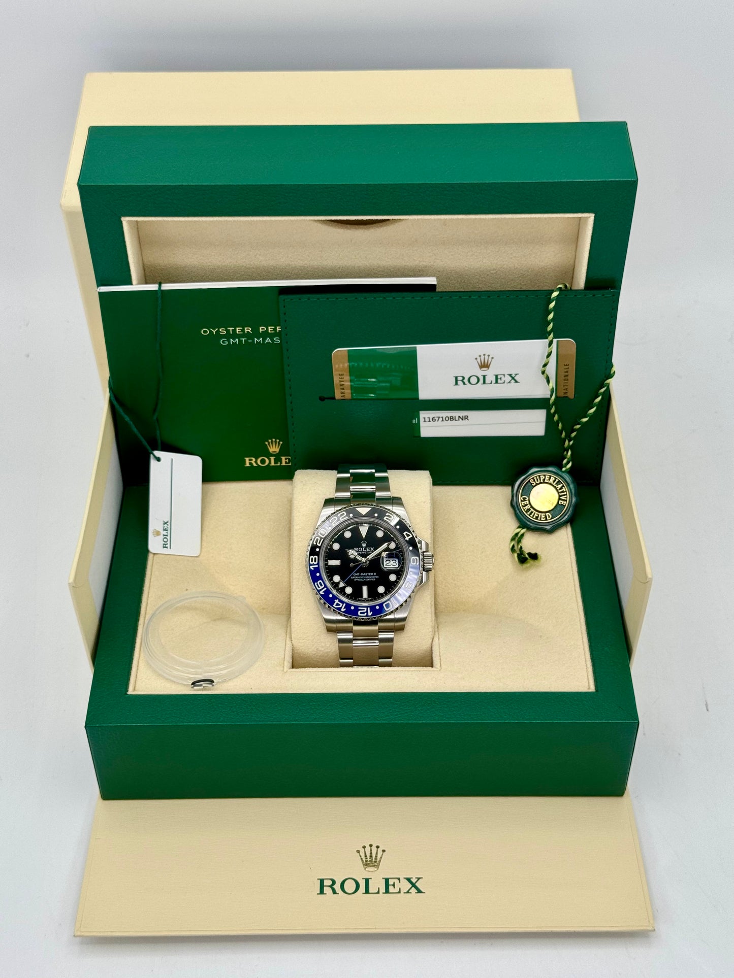 2016 Rolex GMT-Master II "Batman" 40mm 116710BLNR Oyster