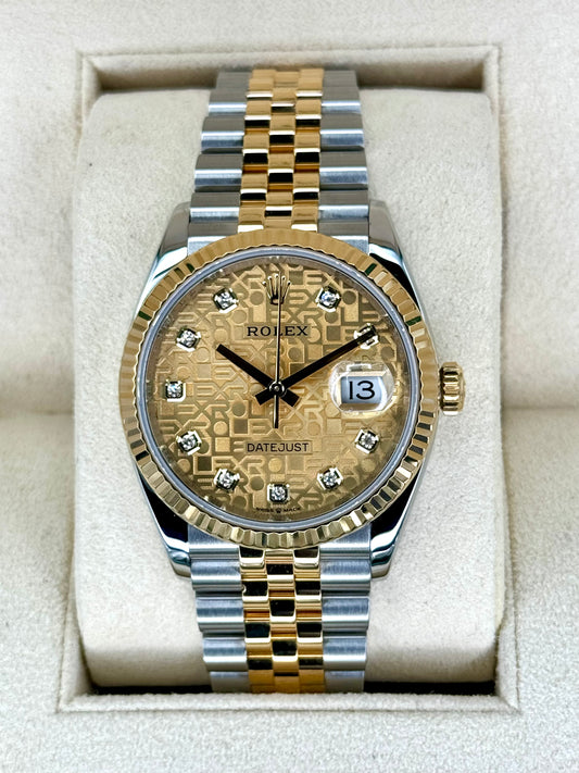 2019 Datejust 36mm 126233 Two-Tone Jubilee 10 Diamond Anniversary Dial - MyWatchLLC