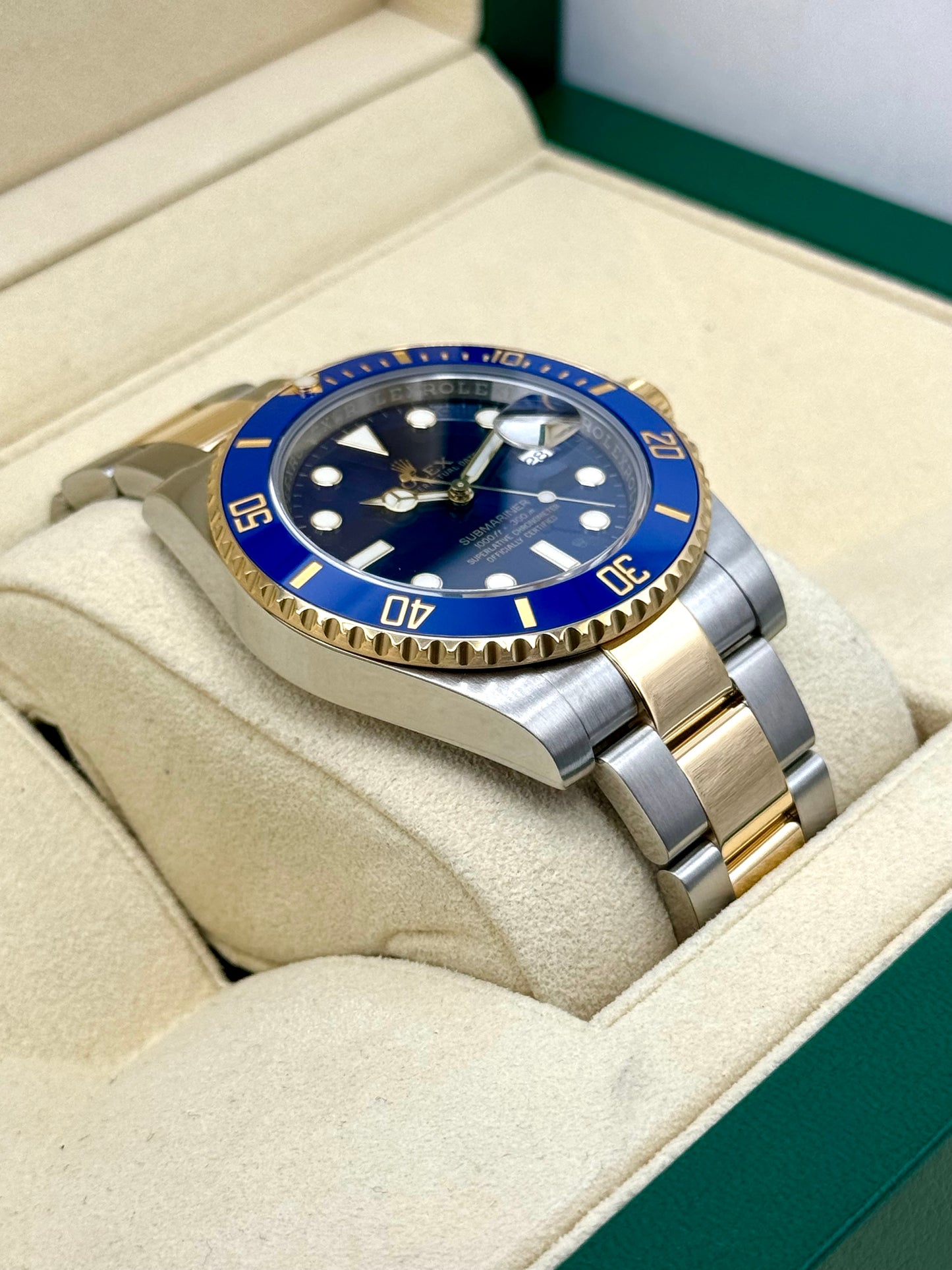 2016 Rolex Submariner "Bluesy" 40mm 116613LB Two-Tone Blue Dial