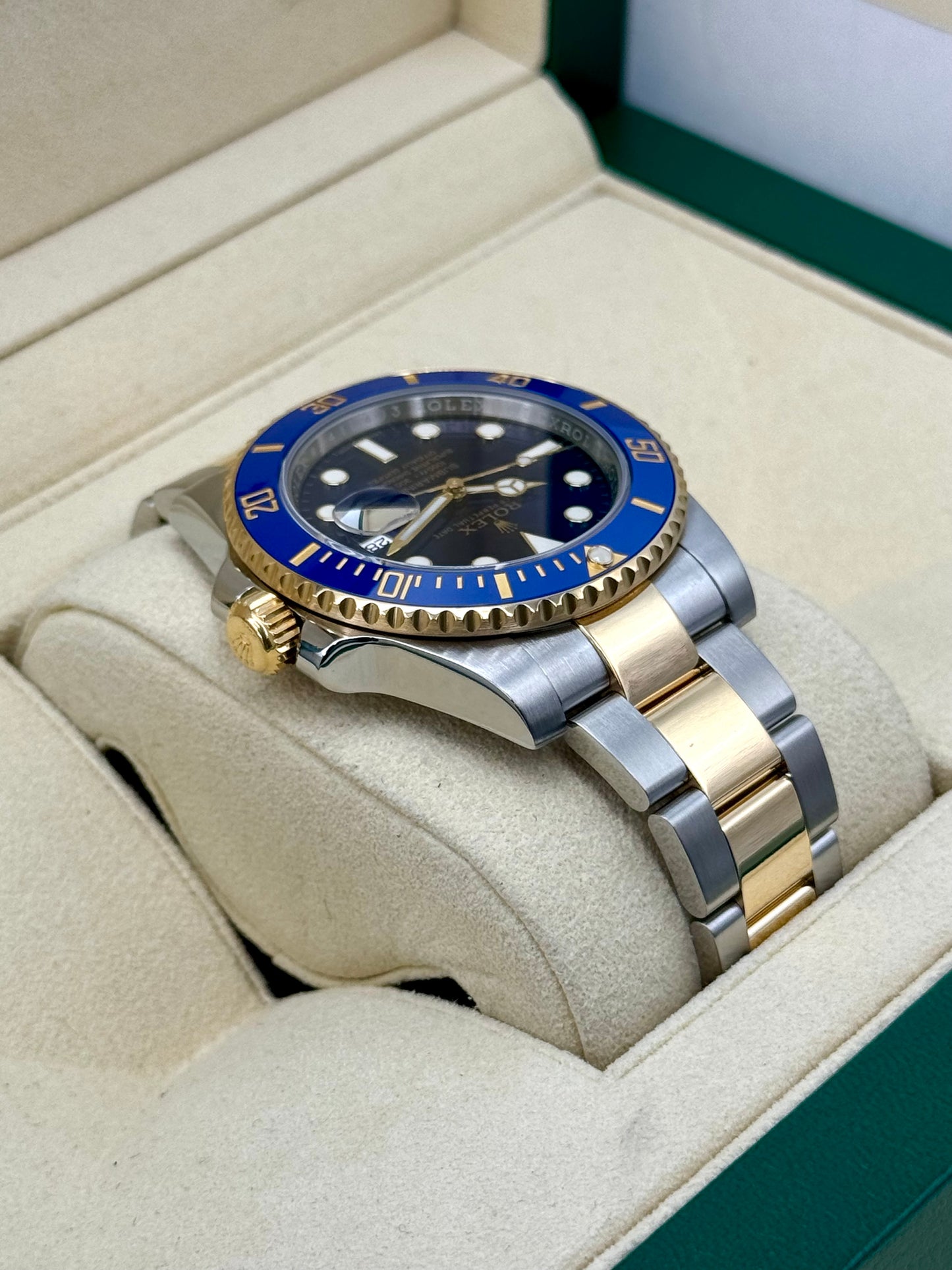 2016 Rolex Submariner "Bluesy" 40mm 116613LB Two-Tone Blue Dial