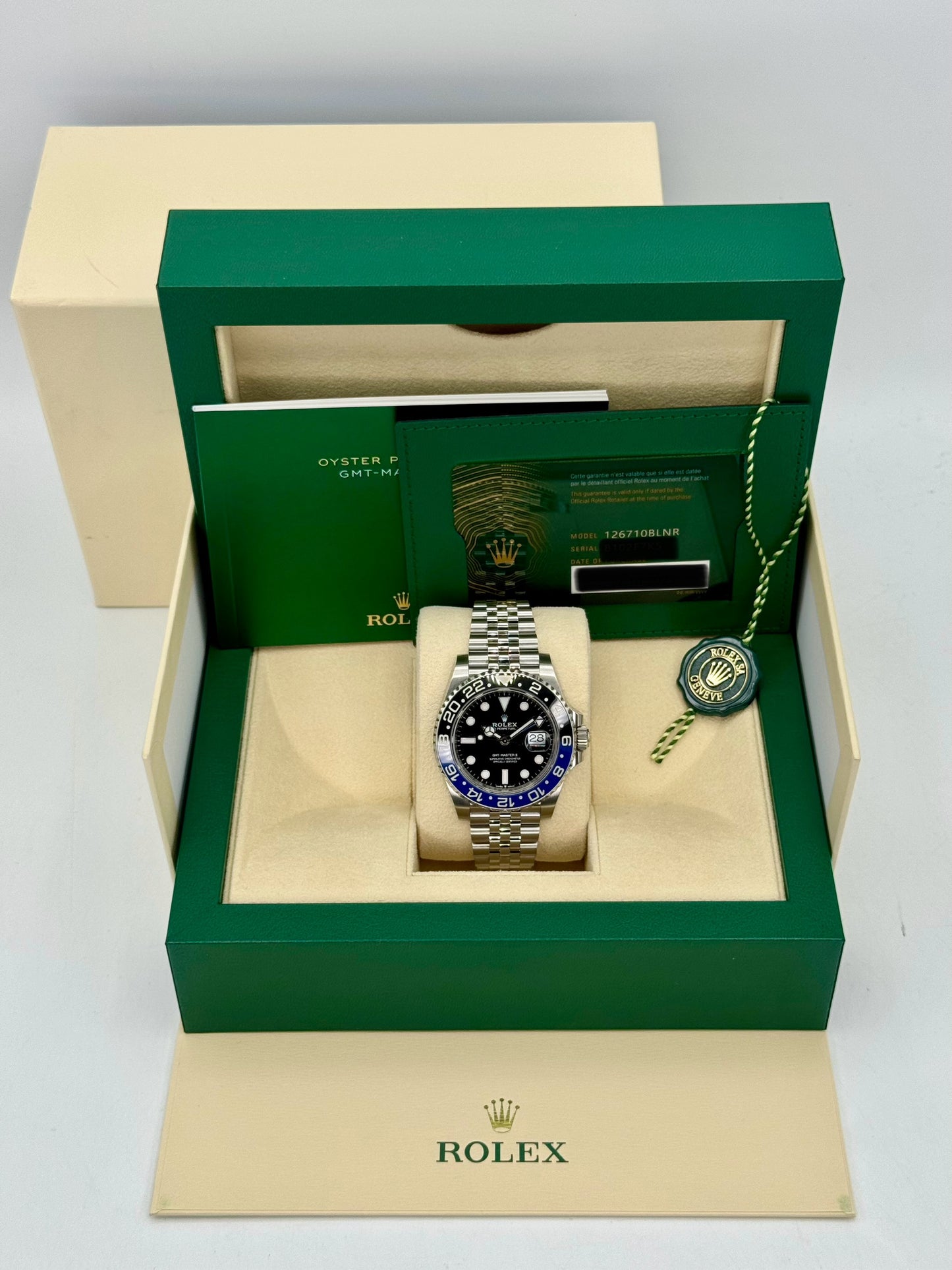 2023 Rolex GMT-Master II "Batgirl" 40mm 126710BLNR Jubilee Black Dial