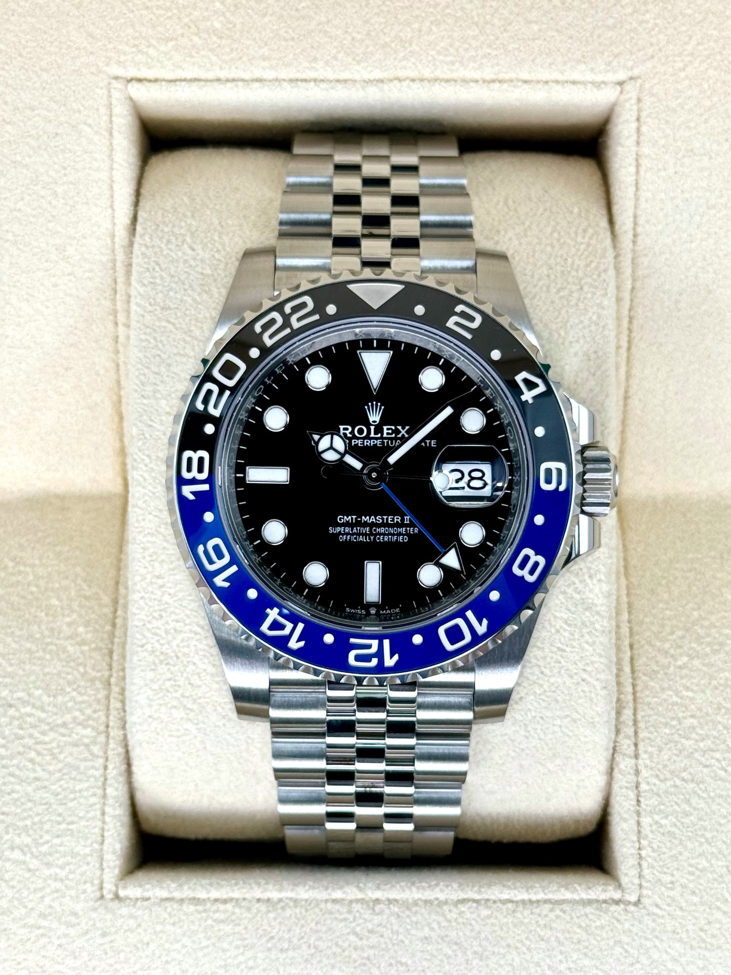 2023 Rolex GMT-Master II "Batgirl" 40mm 126710BLNR Jubilee Black Dial