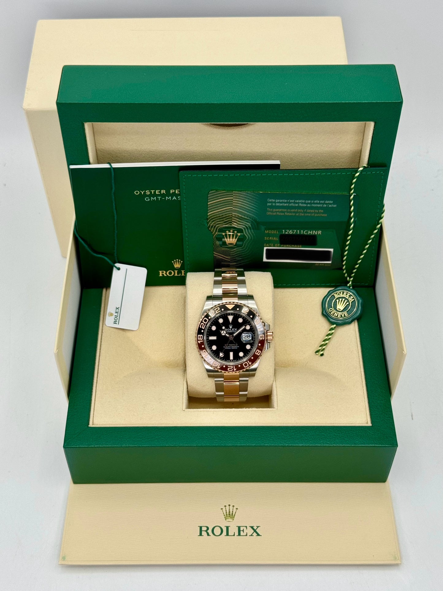 2022 Rolex GMT-Master II "Rootbeer" 40mm 126711CHNR Tow-Tone