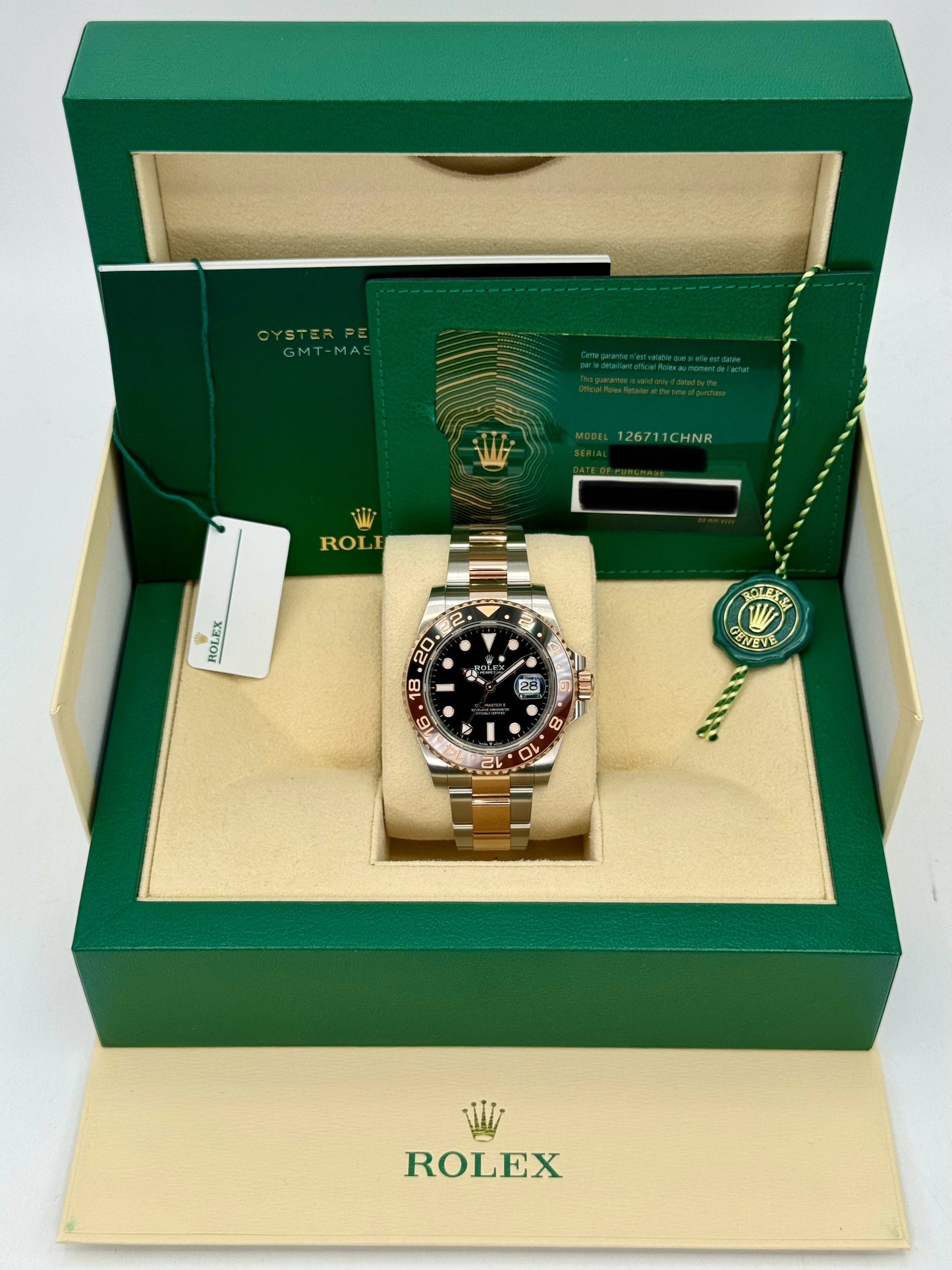 2022 Rolex GMT-Master II "Rootbeer" 40mm 126711CHNR Tow-Tone