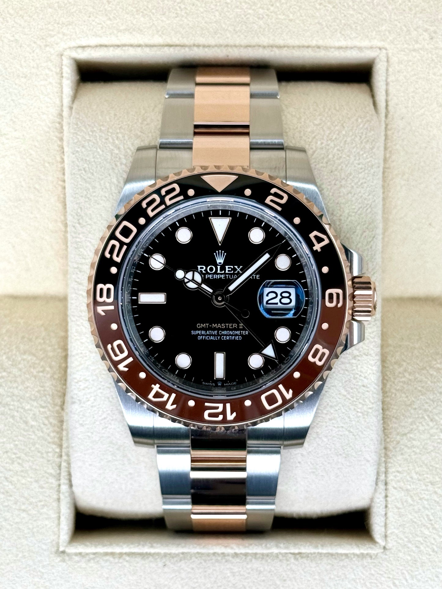 2022 Rolex GMT-Master II "Rootbeer" 40mm 126711CHNR Tow-Tone